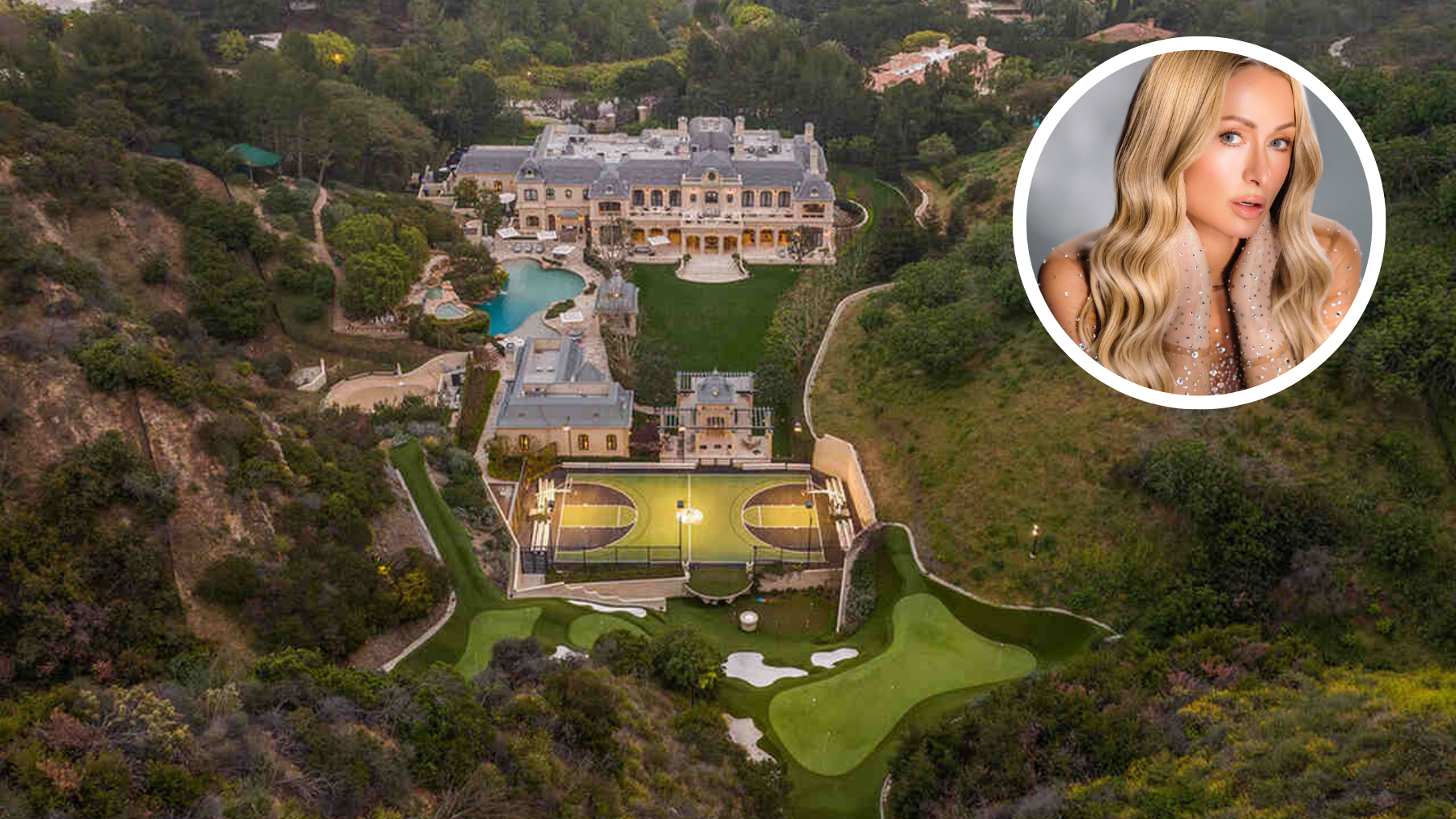 paris hilton mansion precio