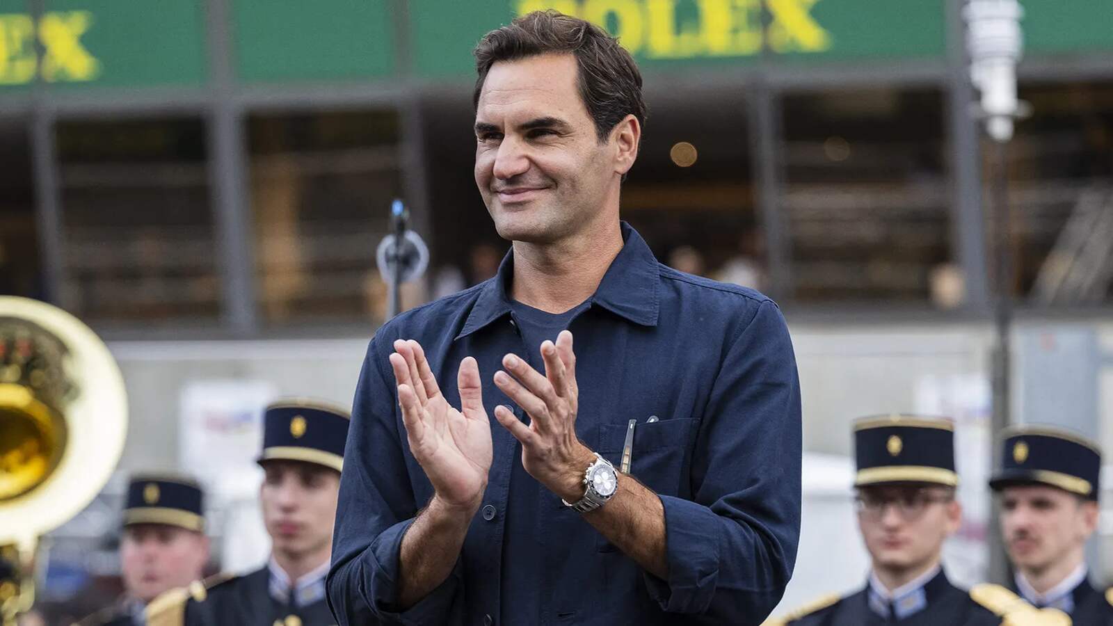 Roger Federer con un rolex exclusivo