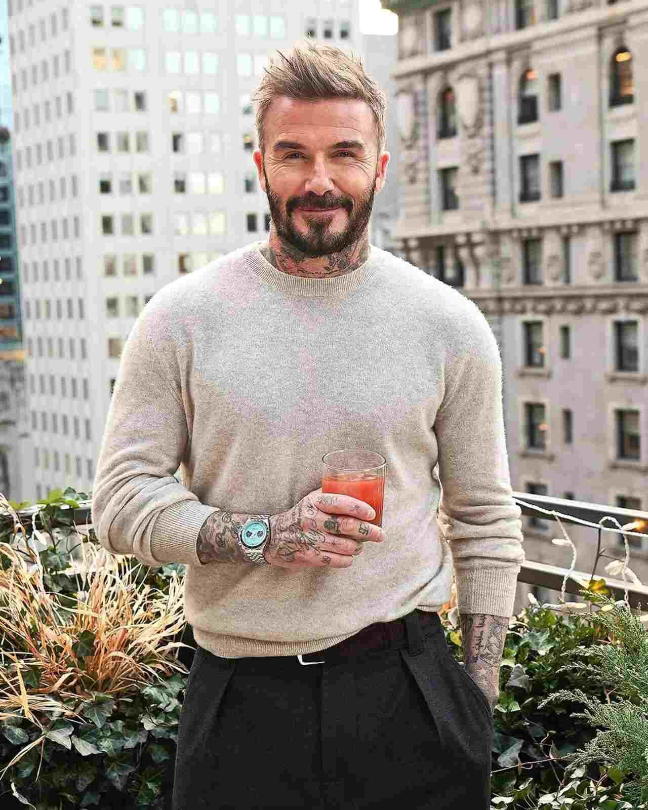 David Beckham con el Tudor en Nueva York