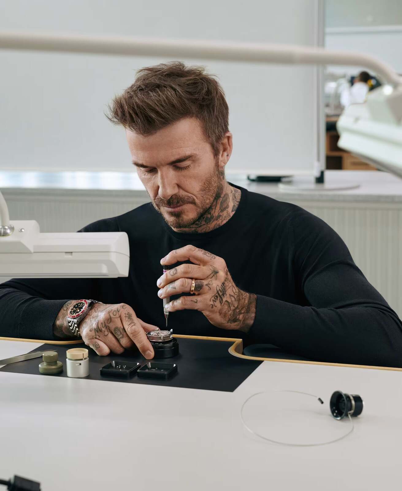 David Beckham con un teloj de Tudor