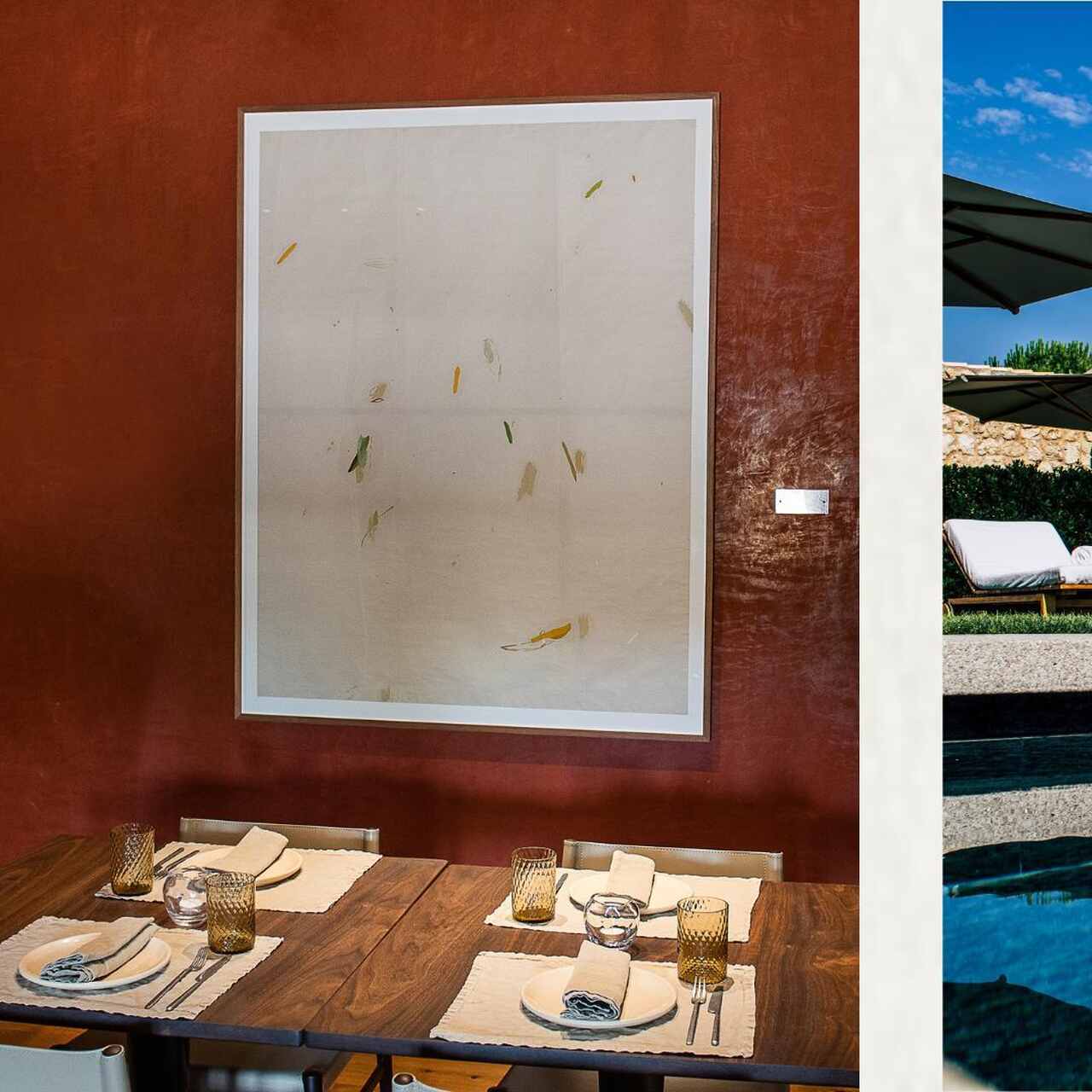 obra de arte restaurante