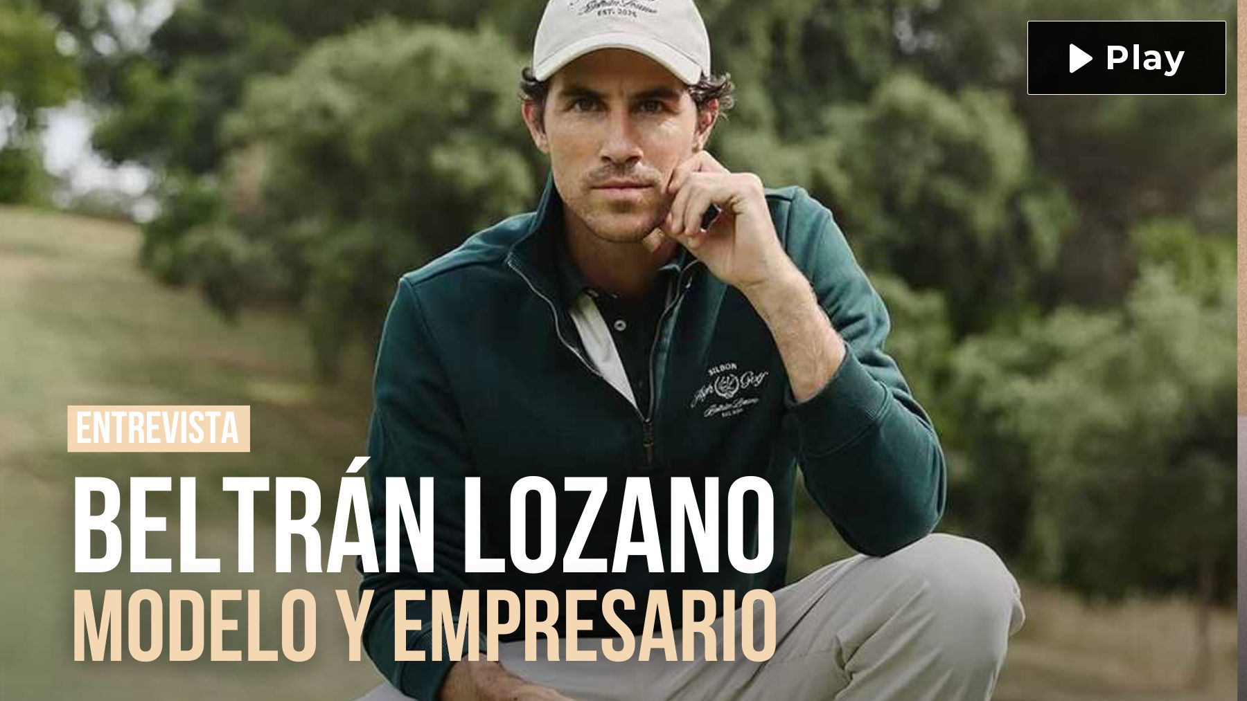 Beltrán Lozano sobre su nuevo proyecto: «No es sólo una línea de ropa de golf, es el sueño de mi vida»