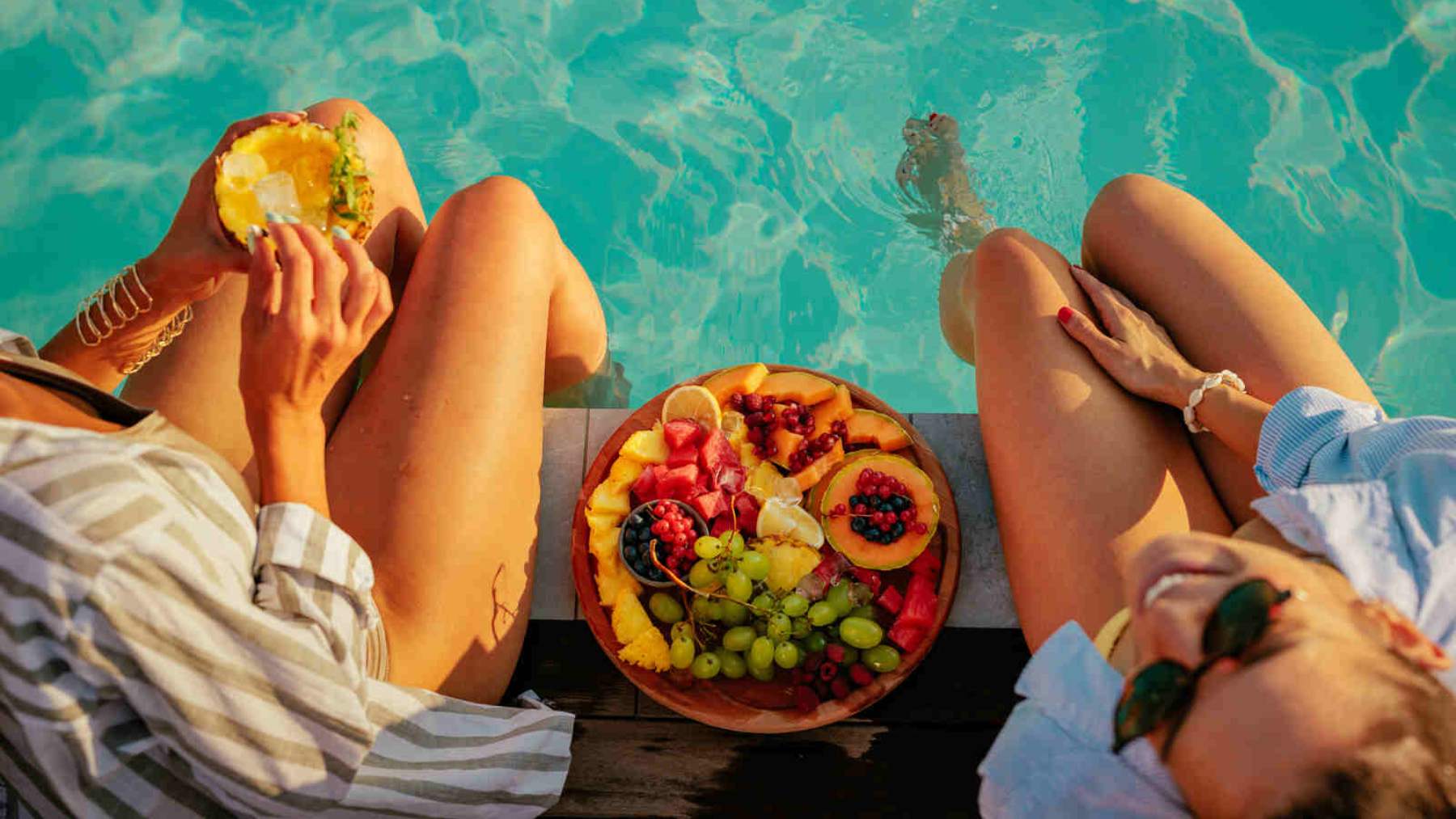 Foto de fruta para el hinchazón del verano