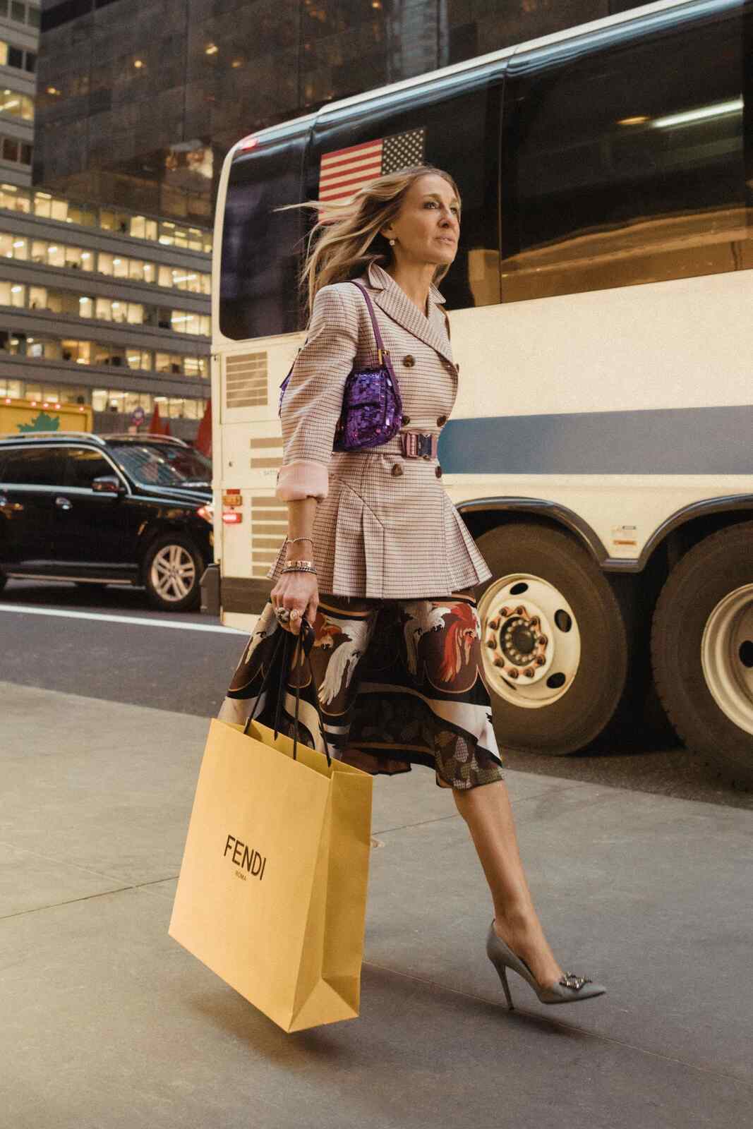 SJP con un bolso de Fendi