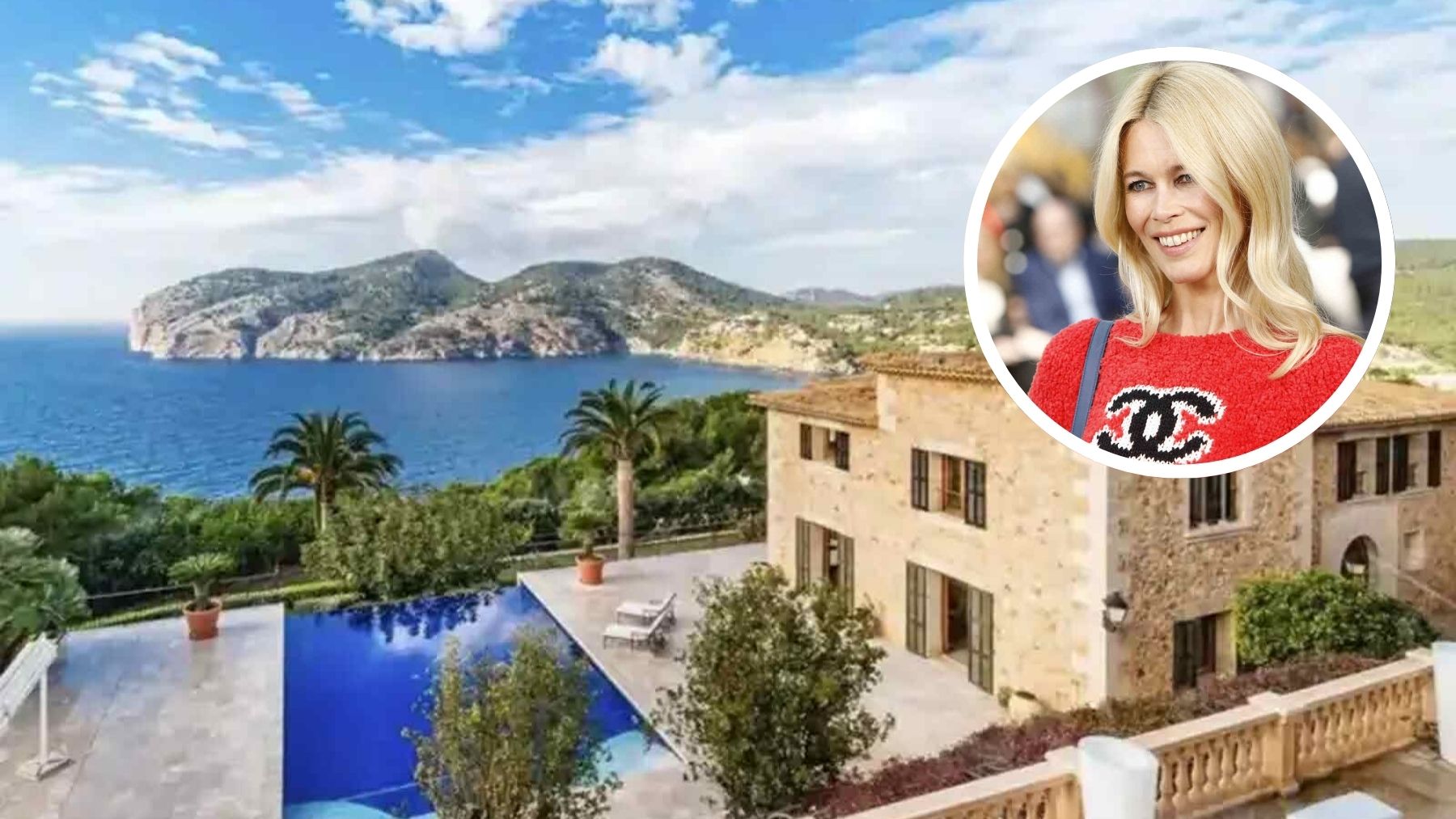 Villa de lujo de Claudia Schiffer en la isla de Mallorca