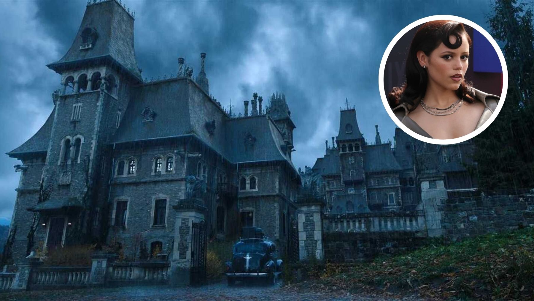 Castillo de la serie de Miércoles Addams