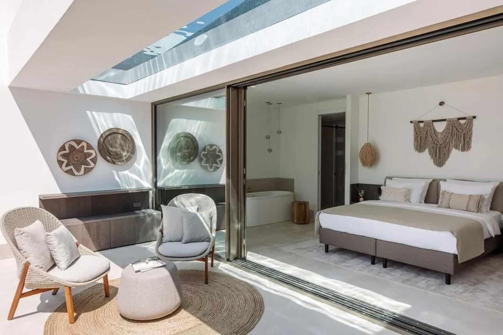 Suite de la villa del 7Pines Ibiza