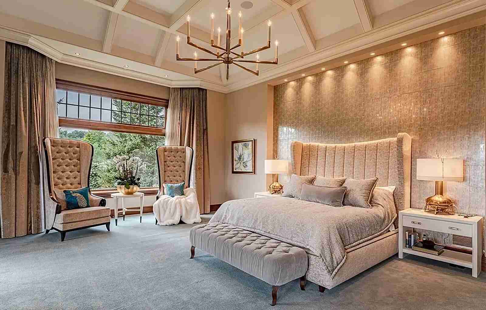 Habitación de la mansión de Taylor Swift y Travis Kelce