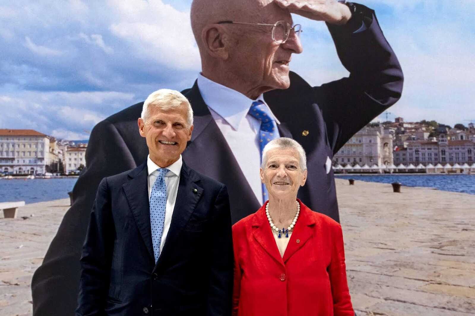 Anna y Andrea Illy posando