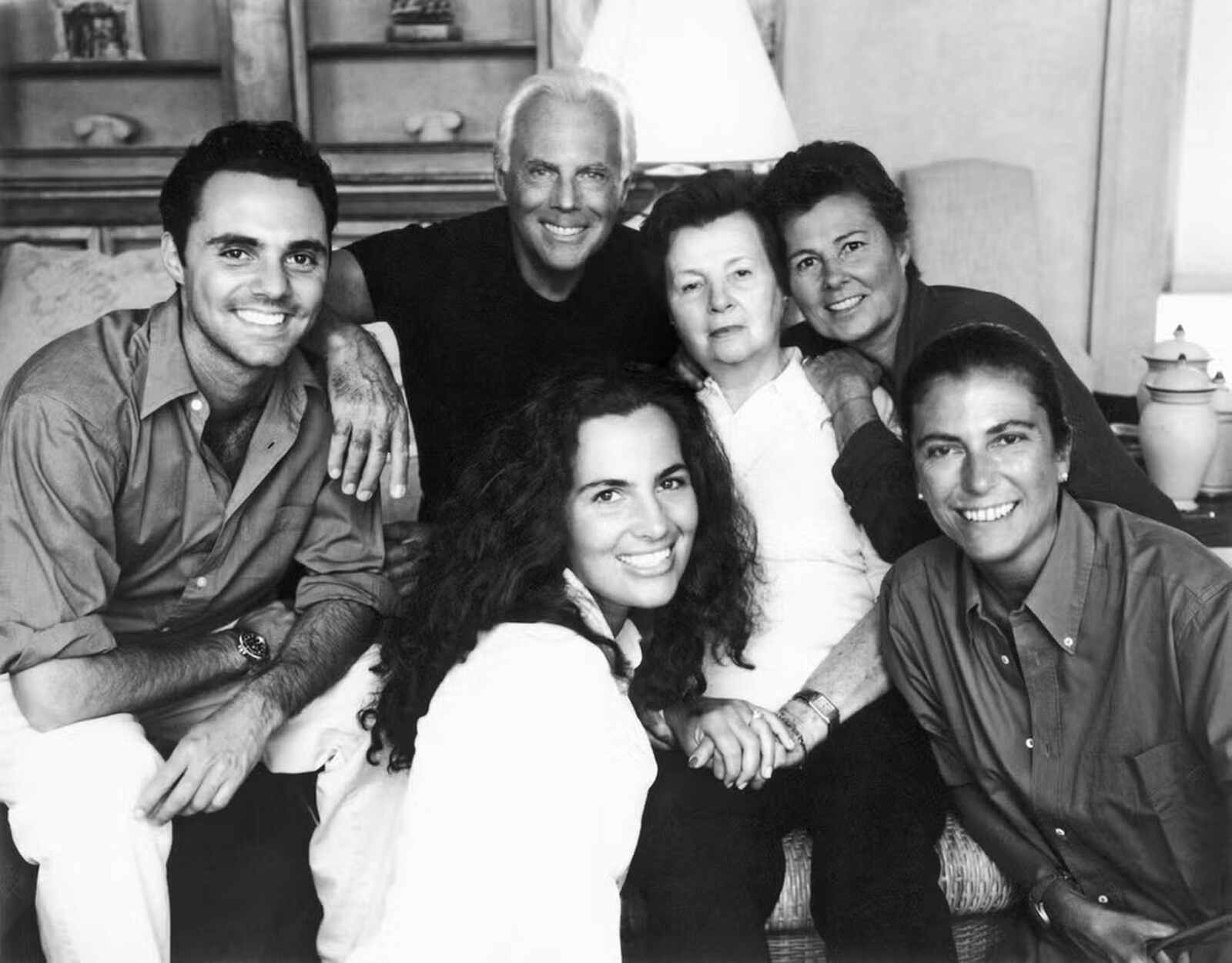 Armani y su familia