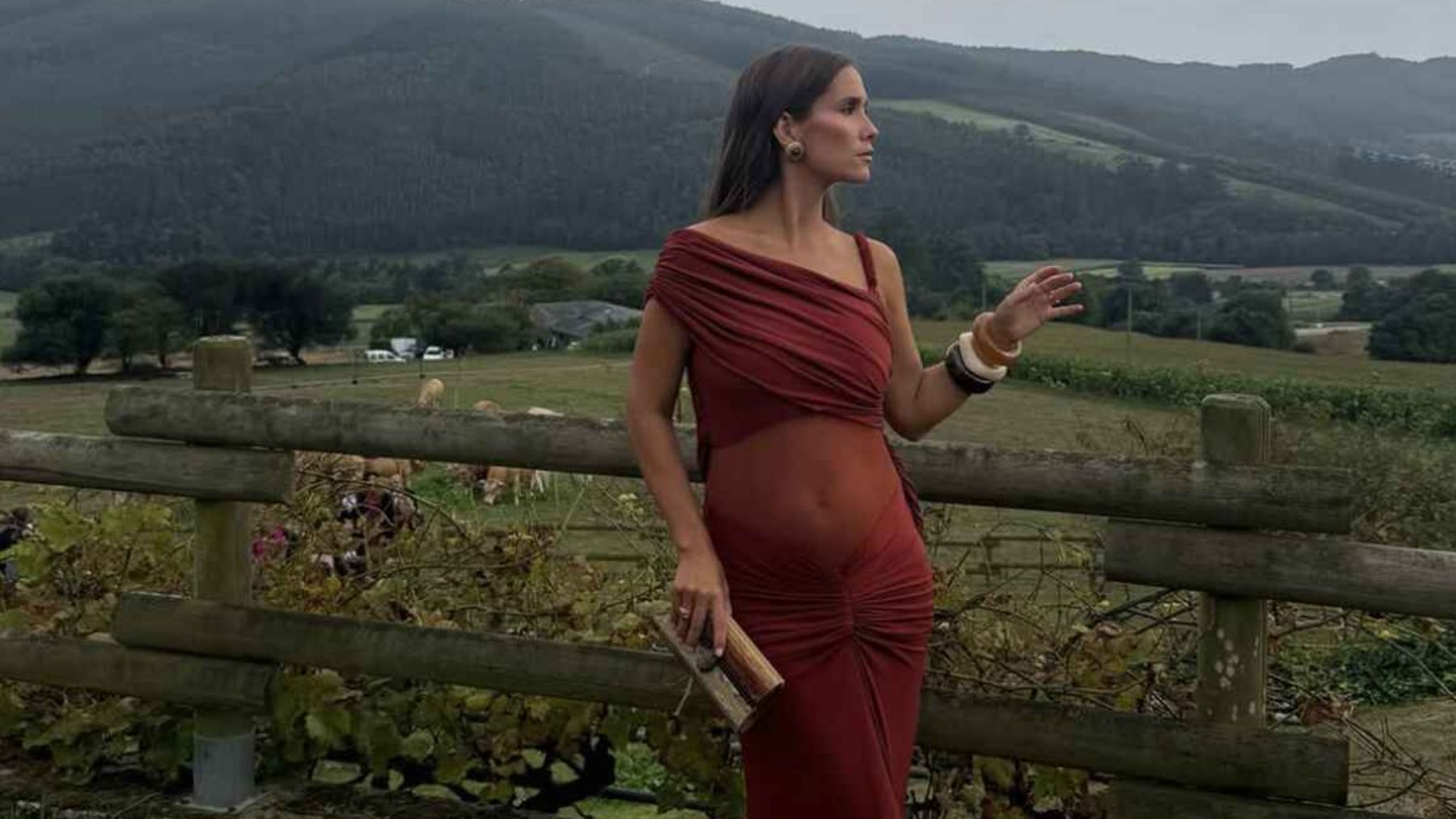 La influencer posando en Galicia