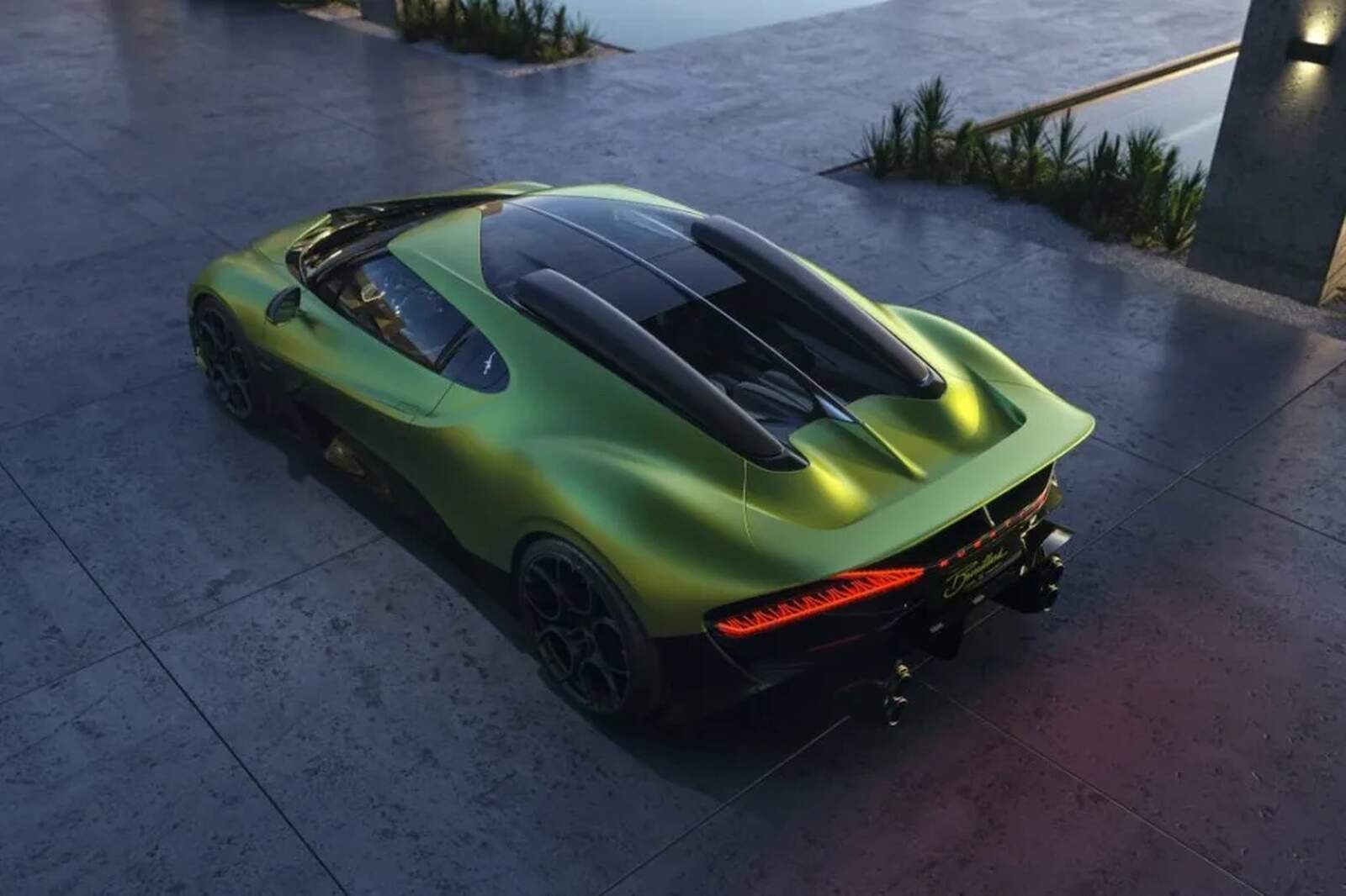 Trasera del nuevo Bugatti