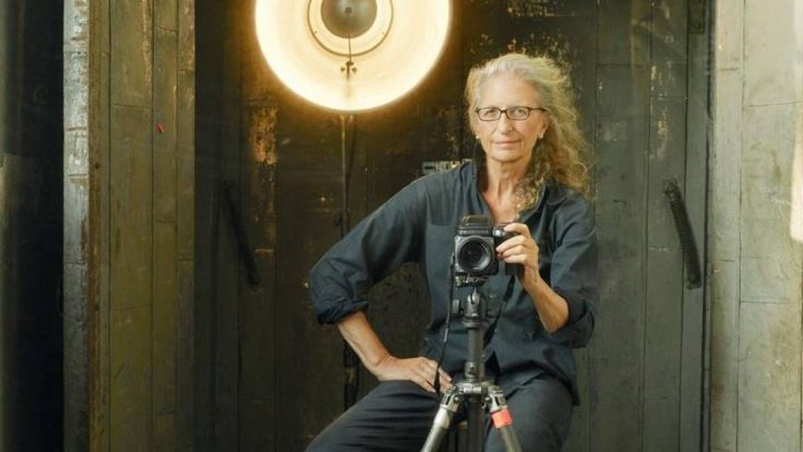 Annie Leibovitz posando