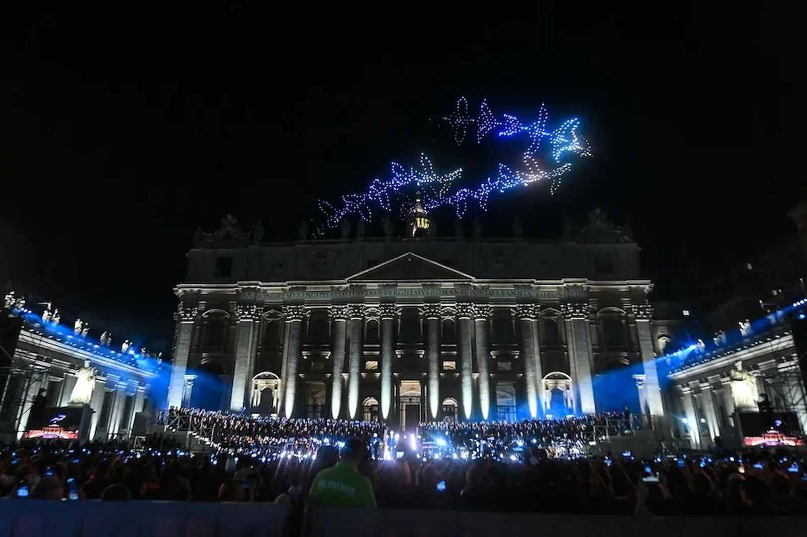 Imagen del concierto en el Vaticano