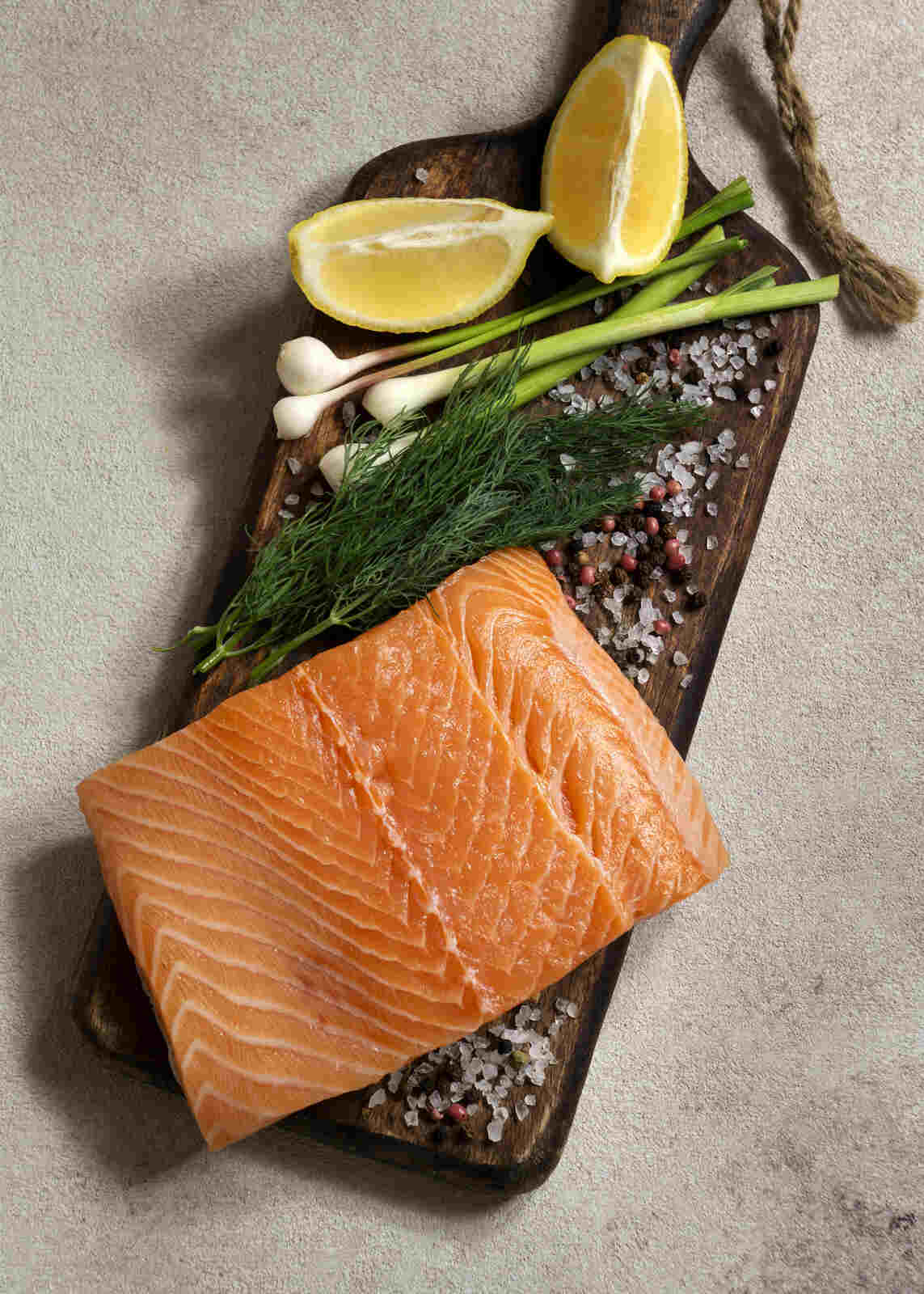 Salmón salvaje para adeglazar