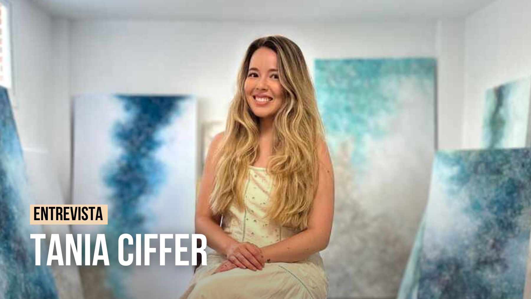 Tania Ciffer, la artista gallega que triunfa en galerías internacionales: «Mi obra transmite paz»