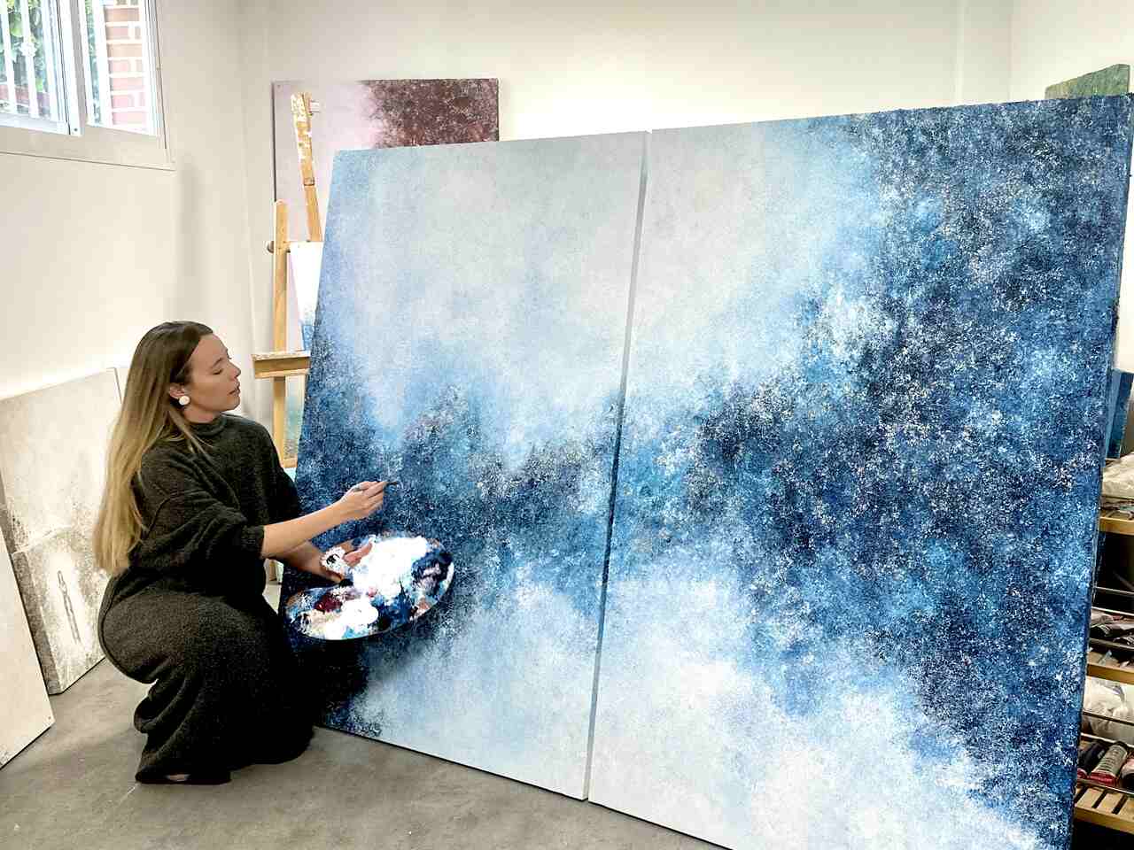 Arte contemporáneo olas del mar Tania Ciffer