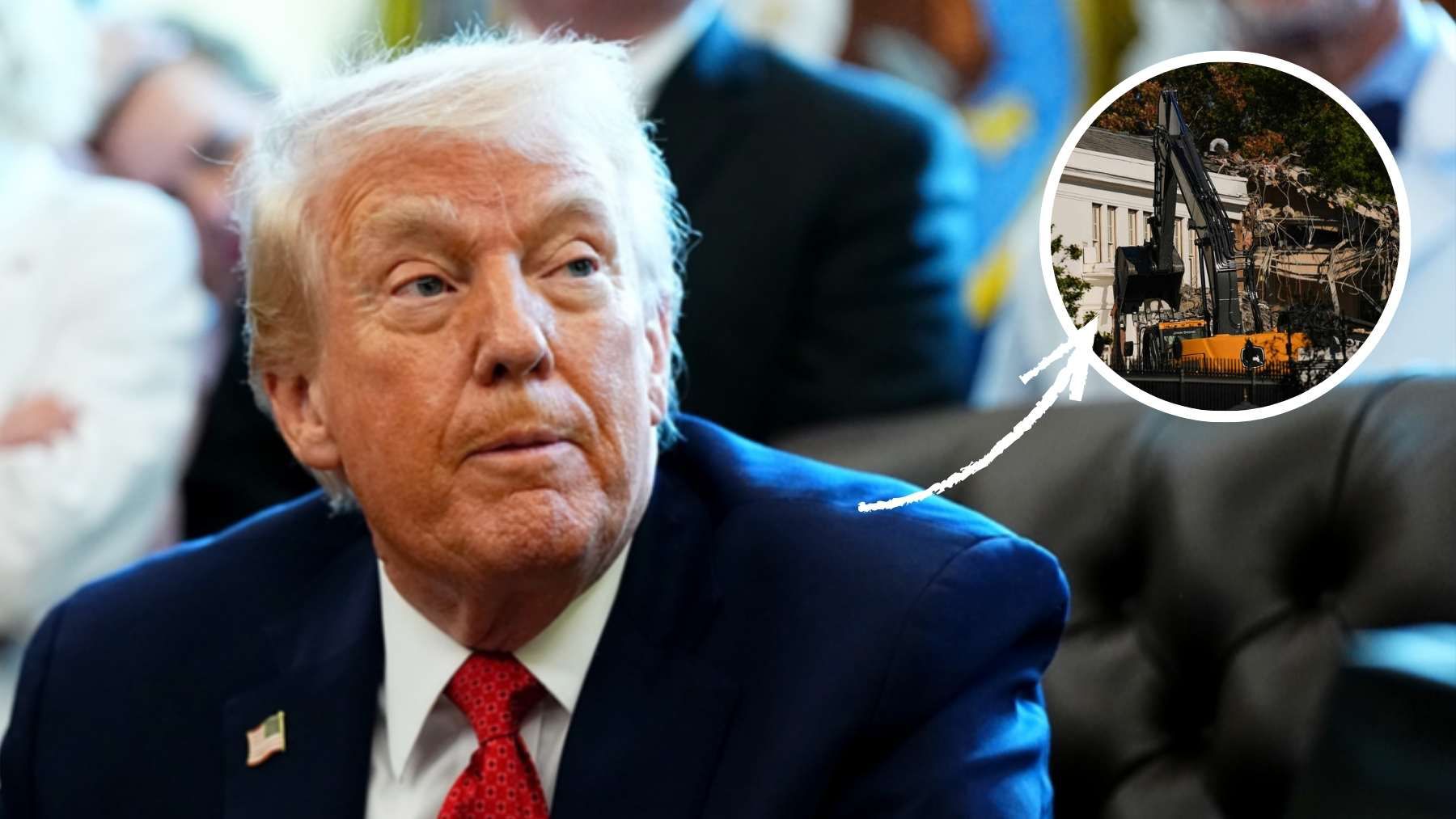 Donald Trump arranca el año derribándolo todo, incluso La Casa Blanca: así va la reforma de 250 millones