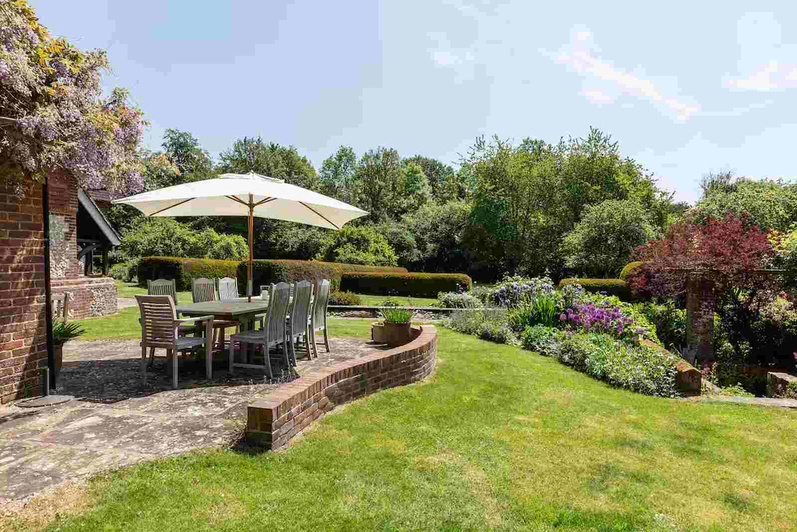 Jardín de la casa de la escritora