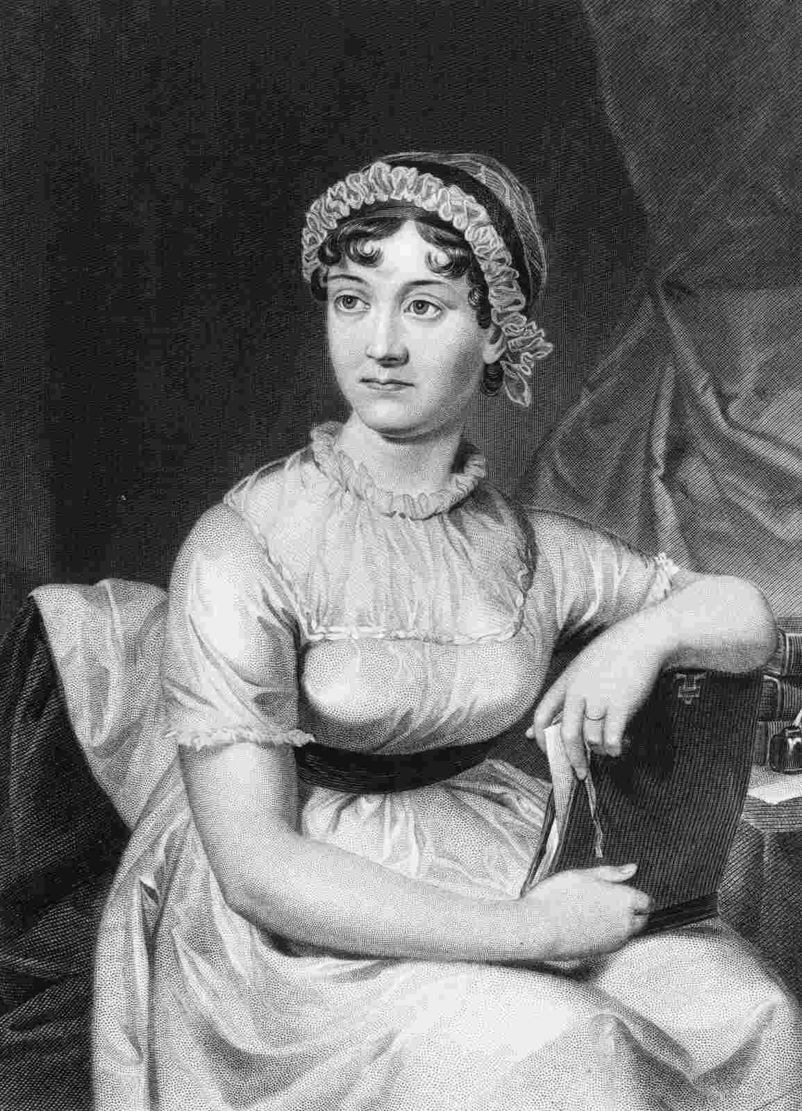 Jane Austen posando