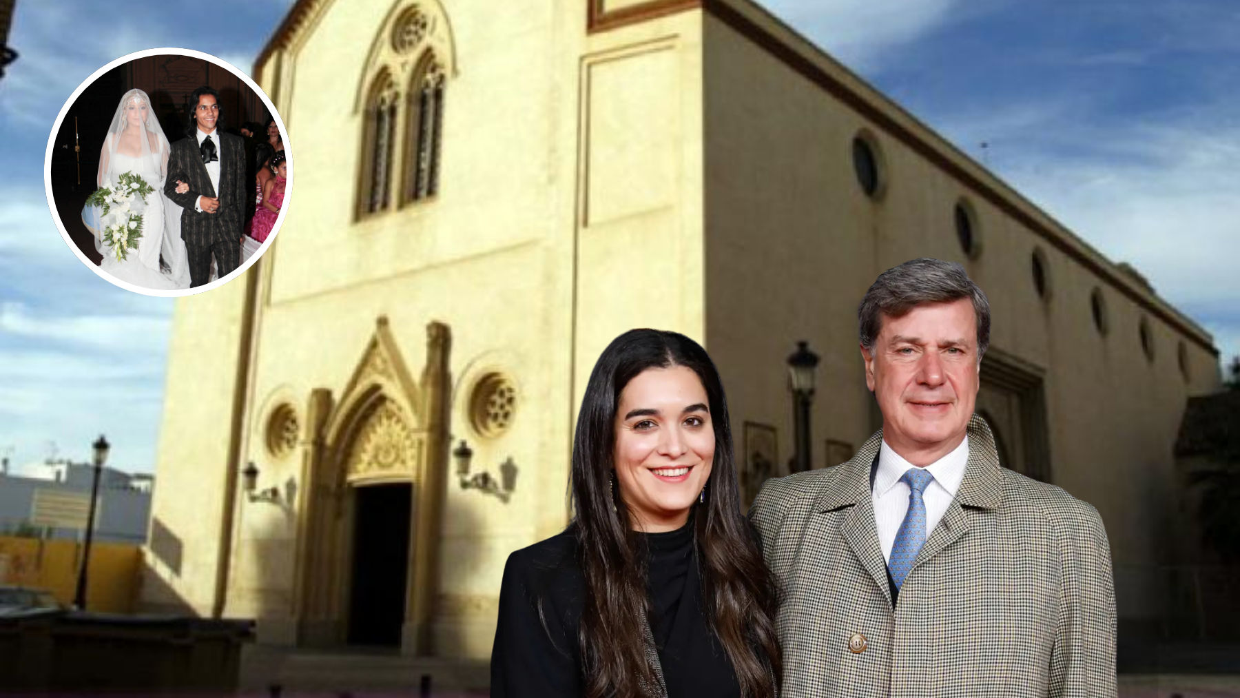 Bárbara y Cayetano y la iglesia de su boda