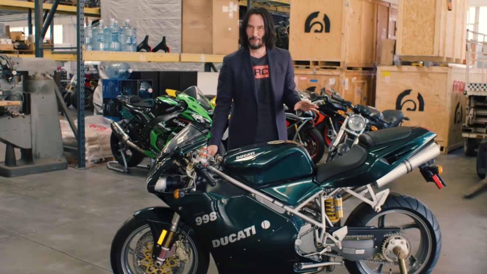 Keanu Reeves con una Ducati