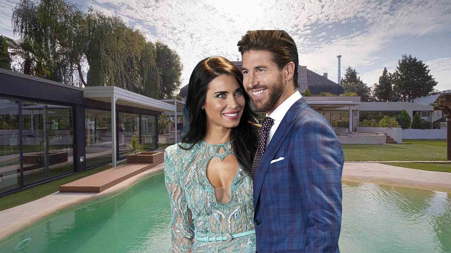 Sergio Ramos y Pilar Rubio con su mansión