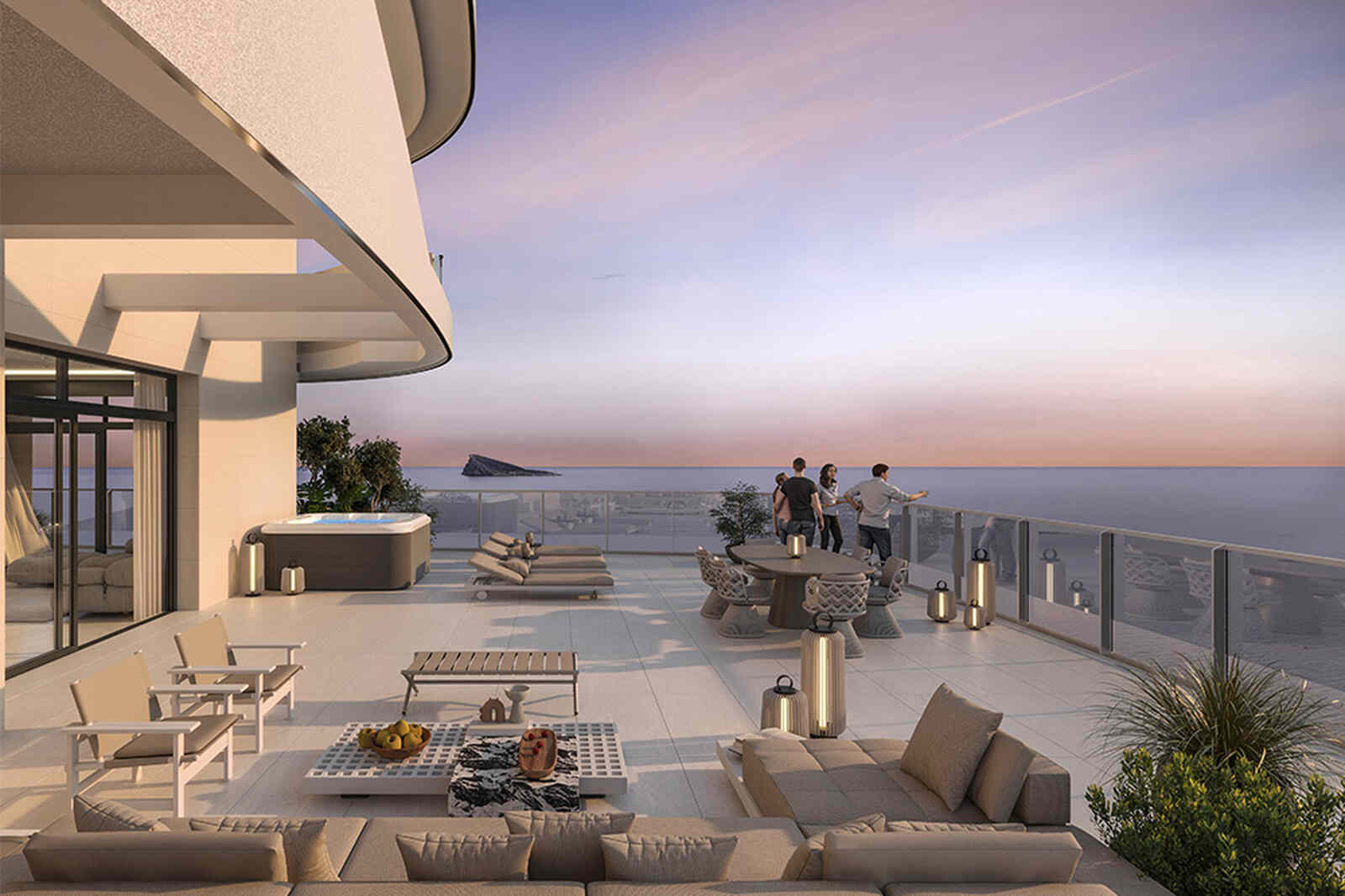 Tarraza el TM Tower de Benidorm