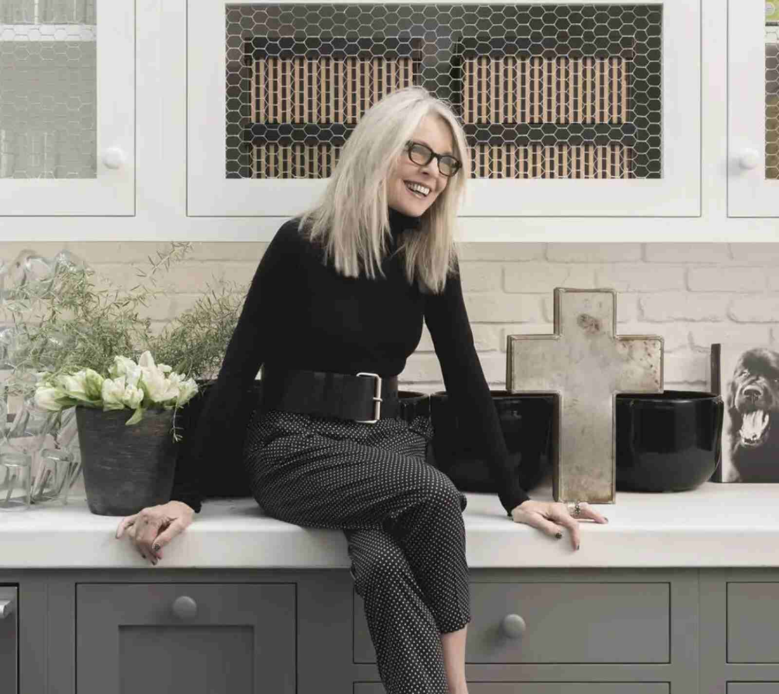 Diane Keaton en su cocina