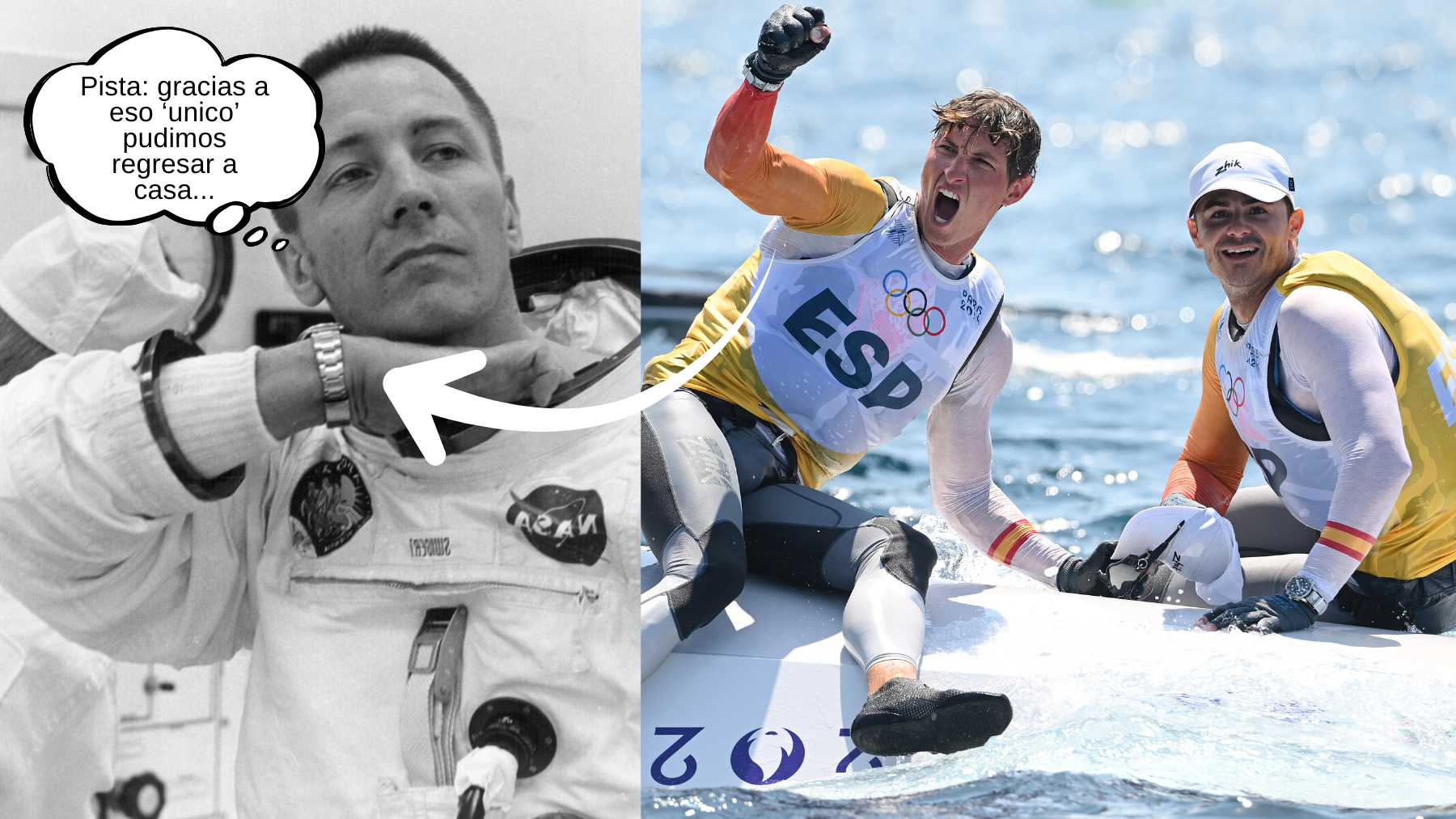 Botín y Trittel, regatistas campeones del mundo, comparten algo único con los astronautas del Apolo 13