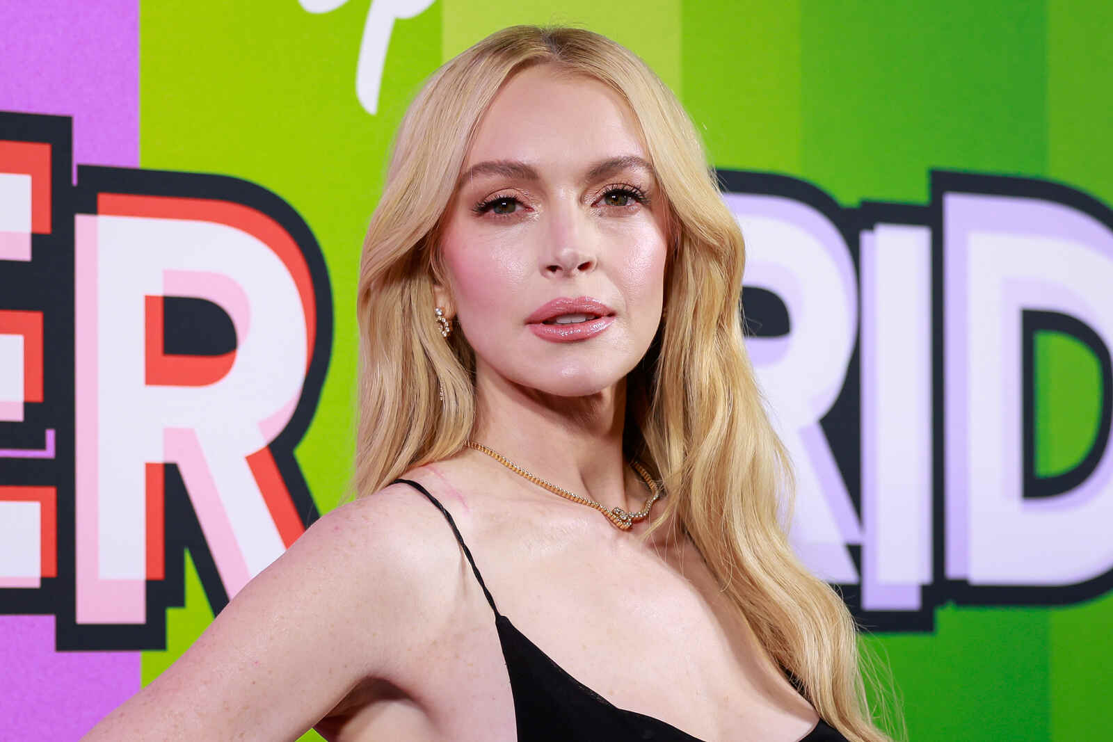 Lindsay Lohan en un photocall