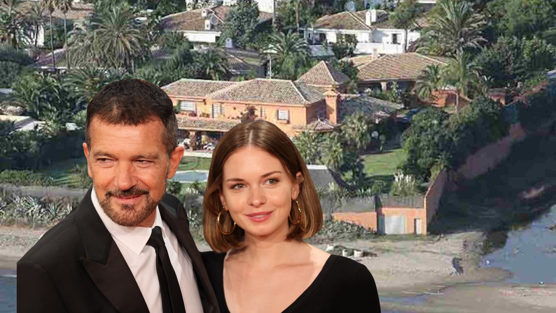 Antonio Banderas y su hija