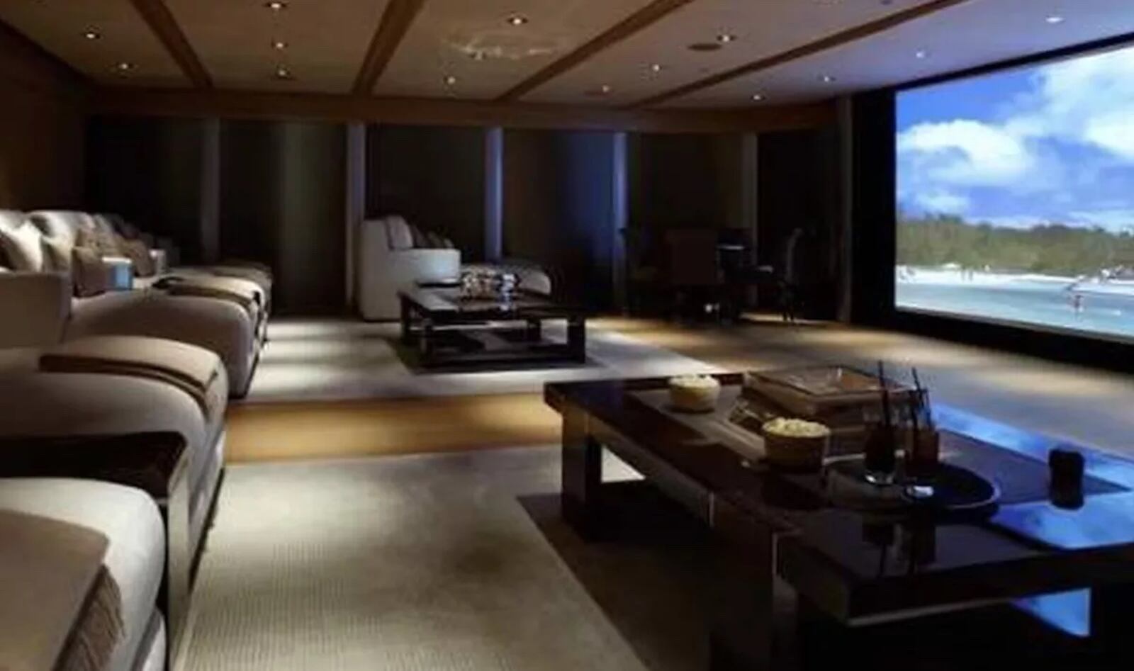 Sala de cine de la casa