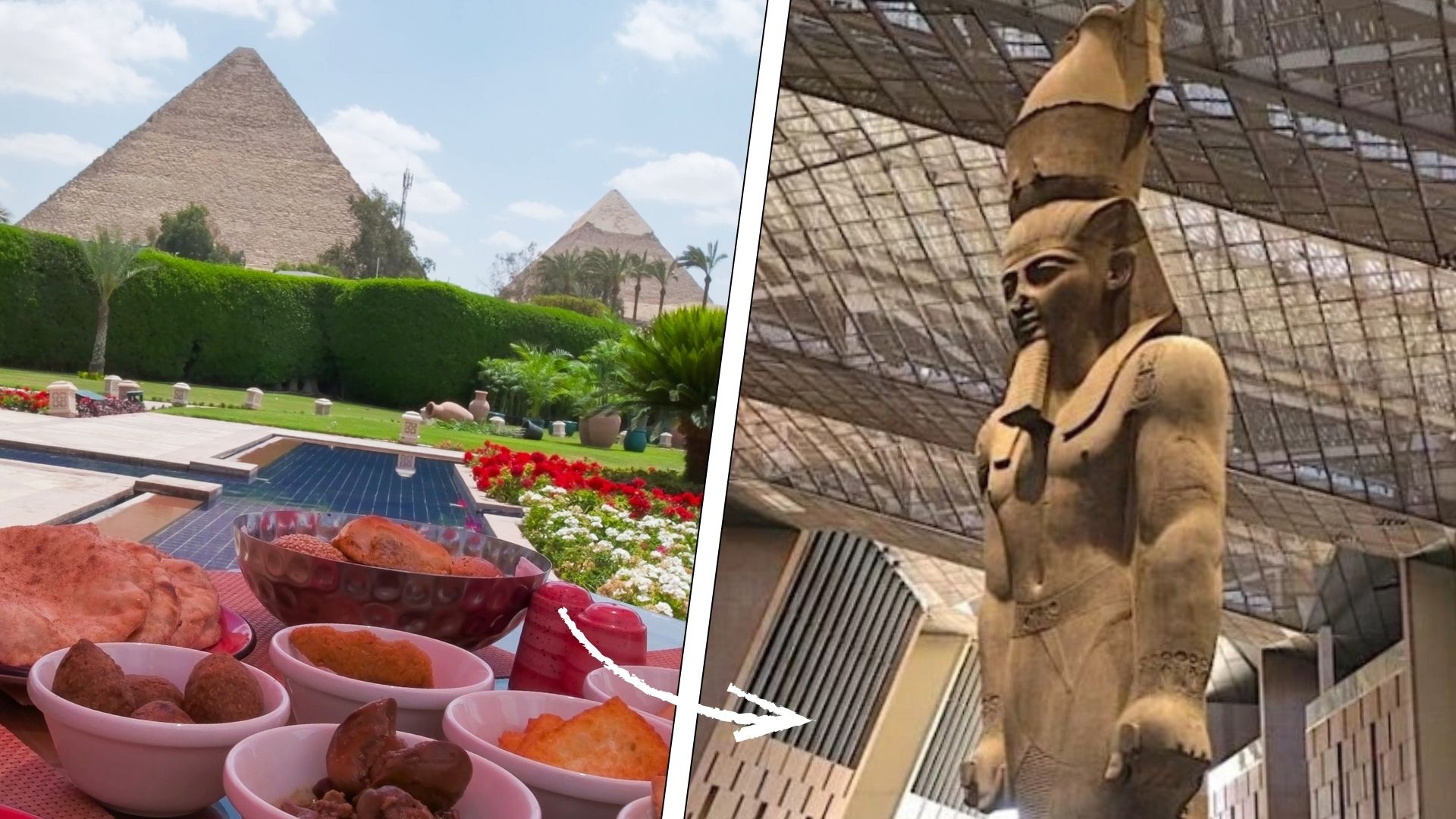 La visita VIP al Gran Museo Egipcio cuesta 2.000 € e incluye almuerzo con vistas a las pirámides