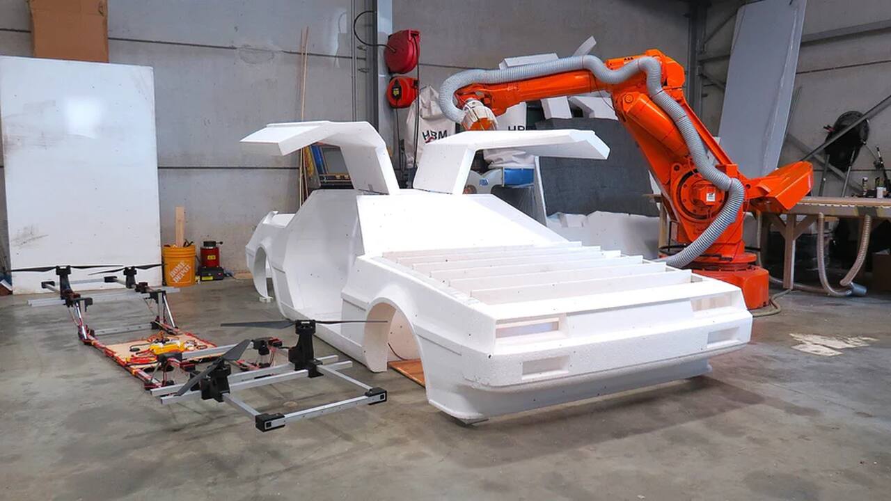 coche volador delorean