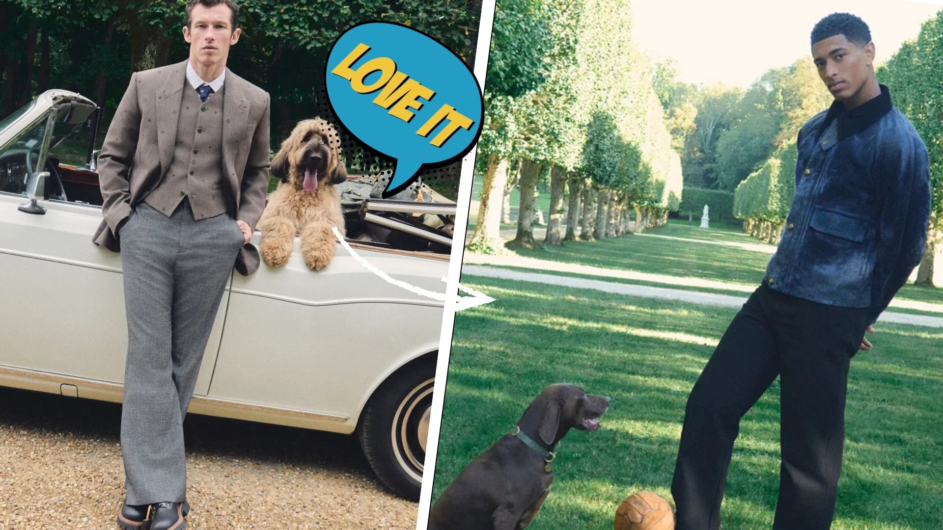 Louis Vuitton viste a Jude Bellingham y Callum Turner como los herederos del estilo aristocrático moderno