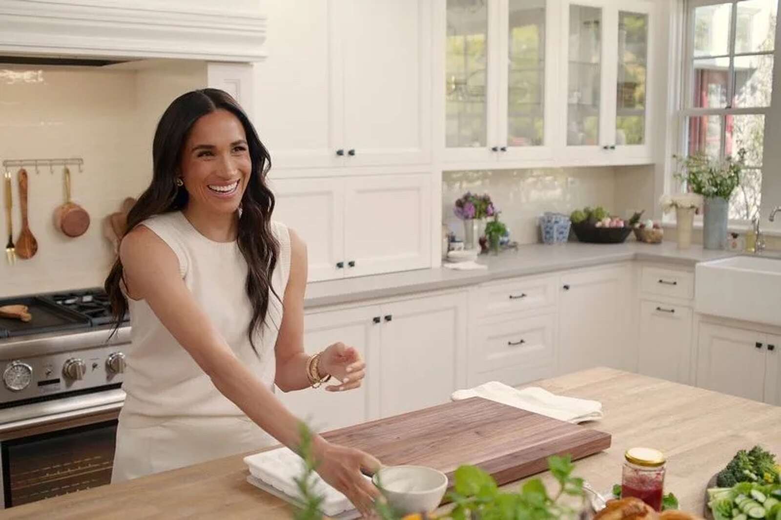 Meghan Markle en la cocina