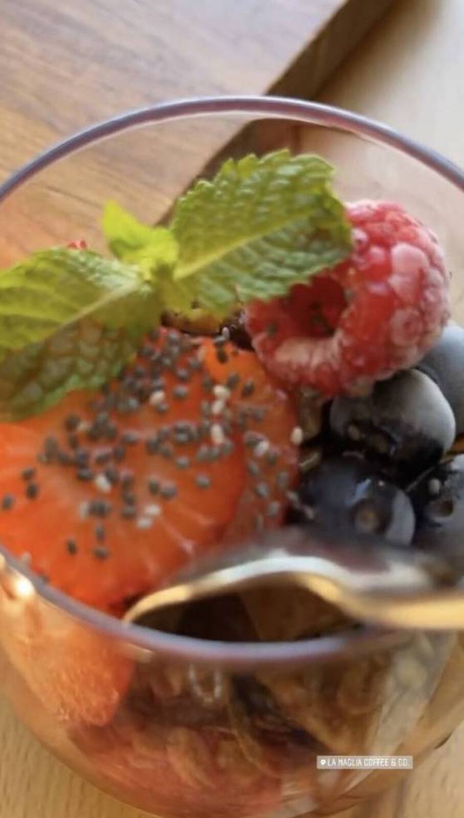 Melyssa Pinto mostrando su receta