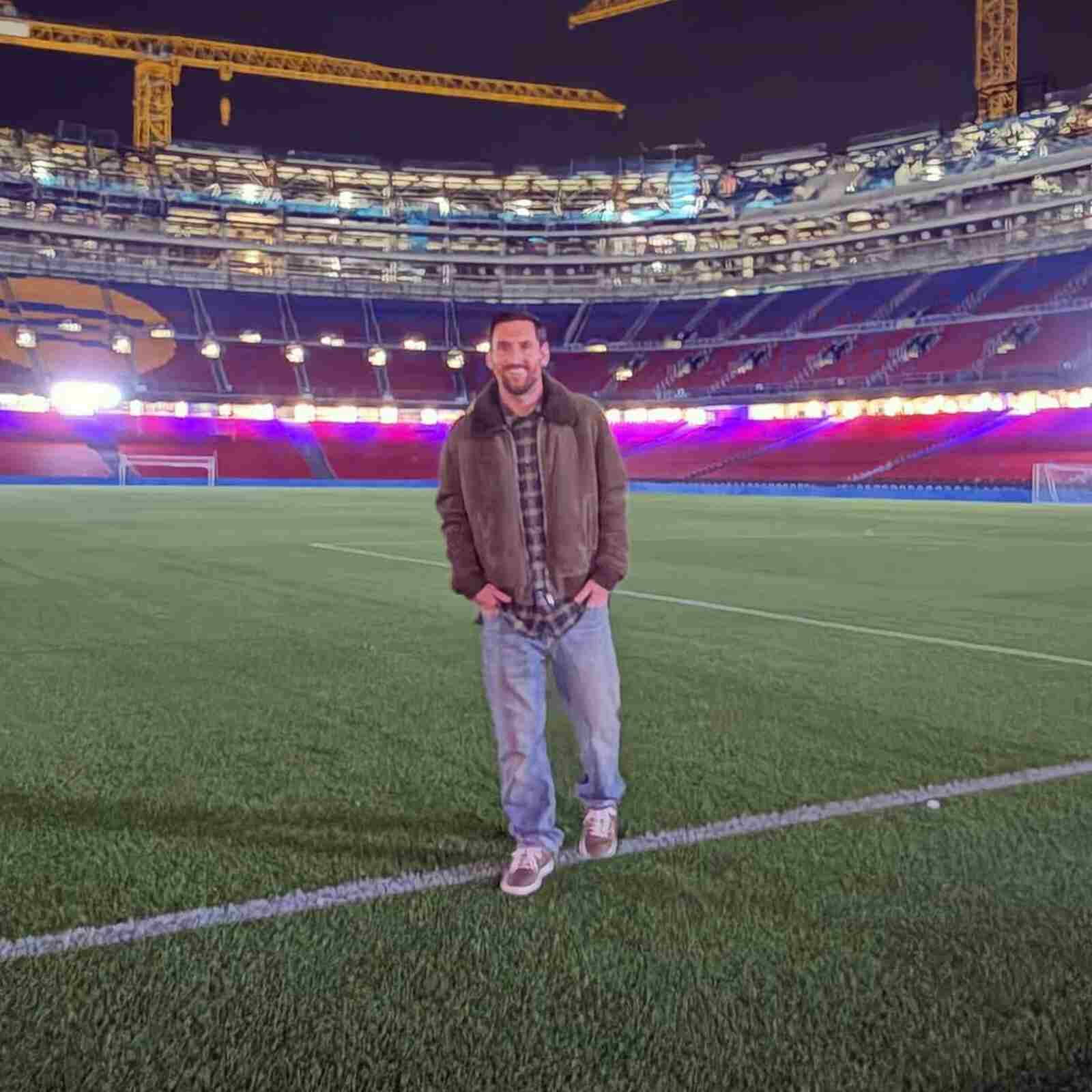 Leo Messi en el Camp Nou