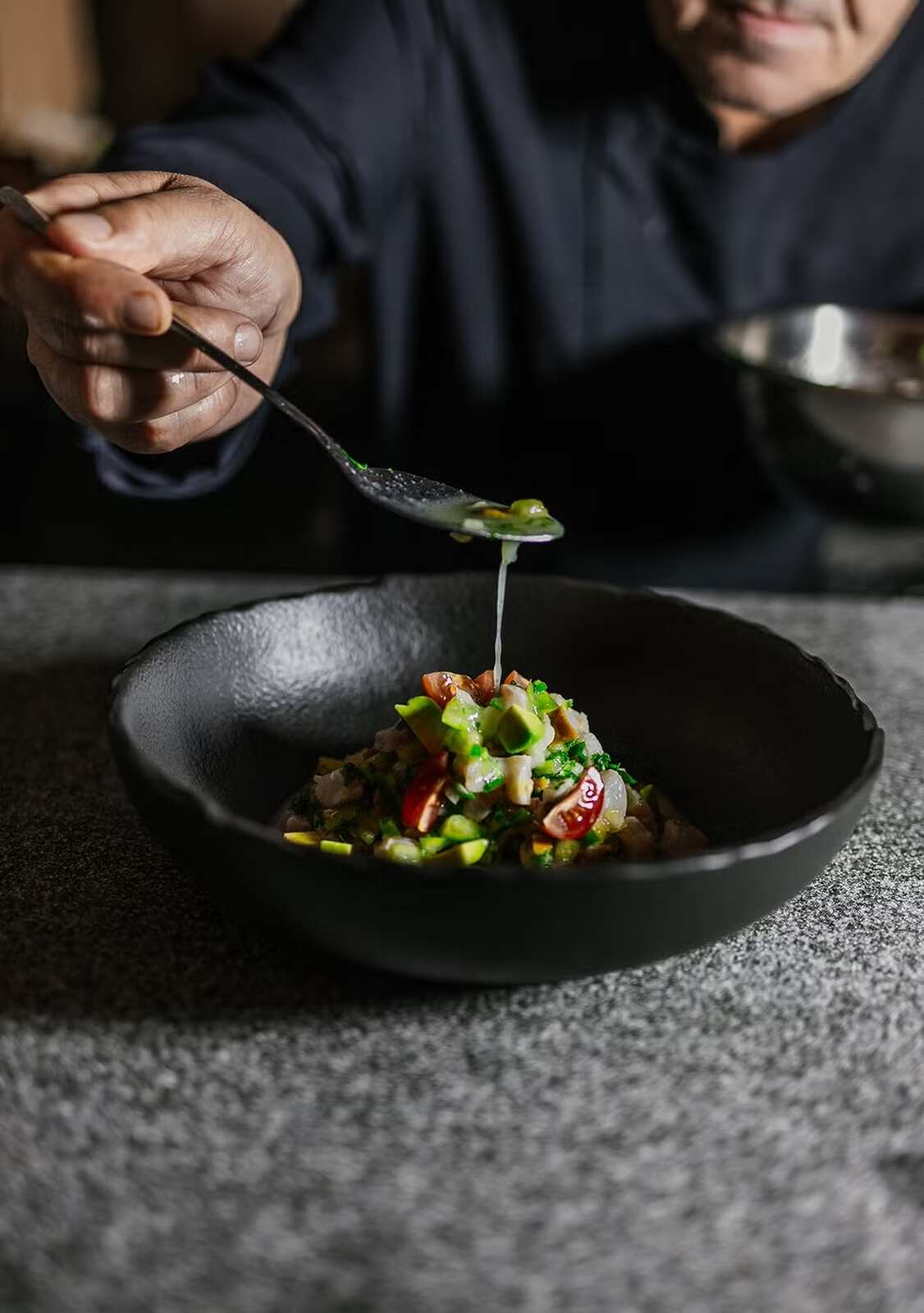 Ceviche de corvina verde de El Bajío