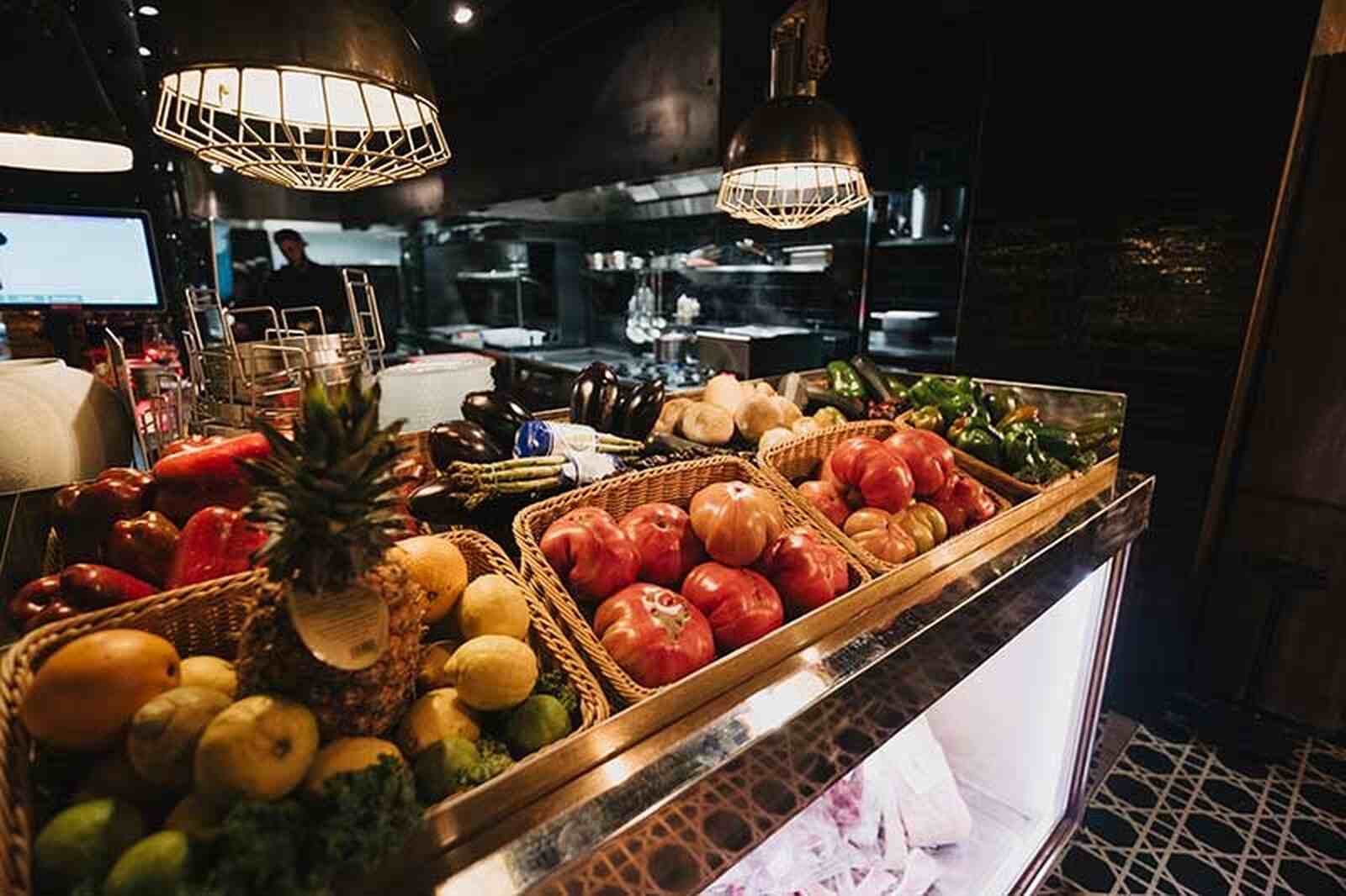 Verduras del restaurante