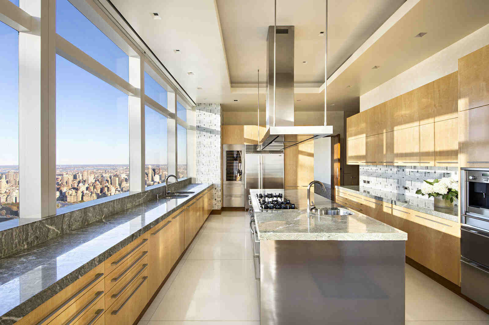 Cocina del ático del magnate de la NFL