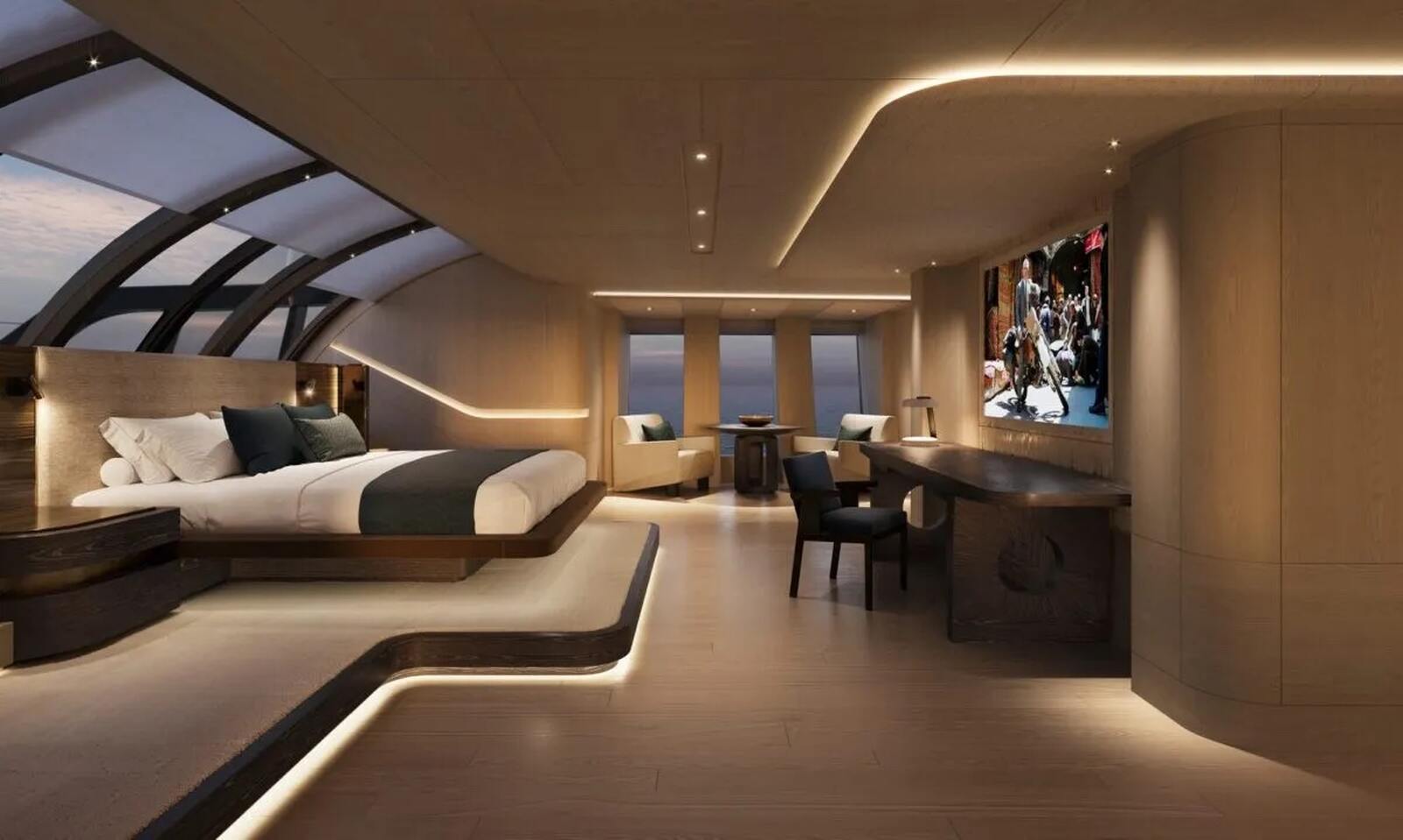 Suite interior del yate