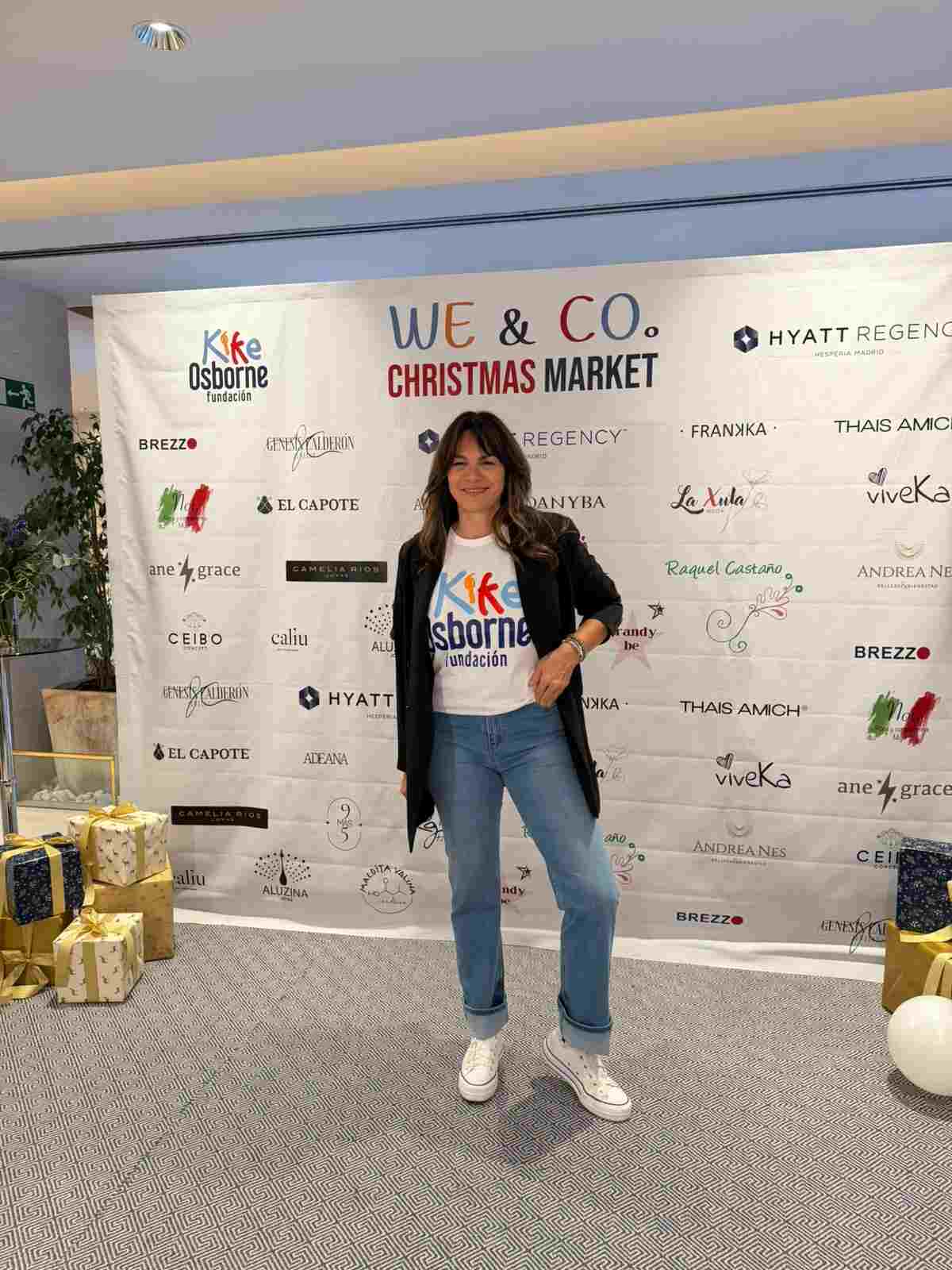 Fabiola posando en el evento de la Fundación Kike Osborne