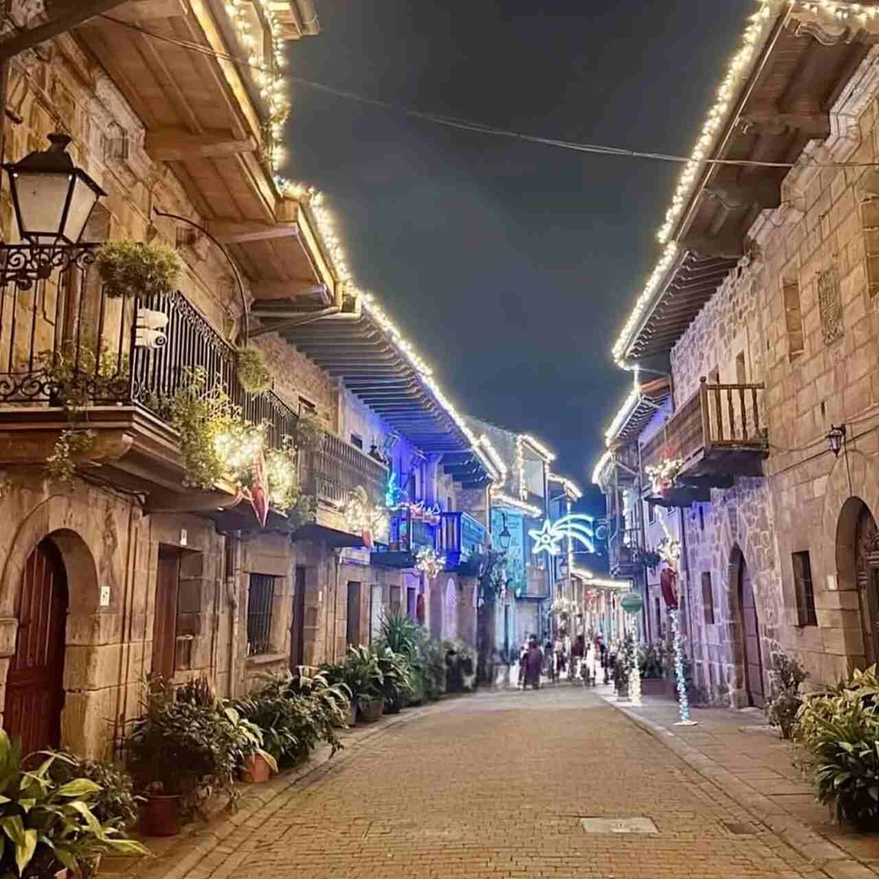 pueblo navidad cartes