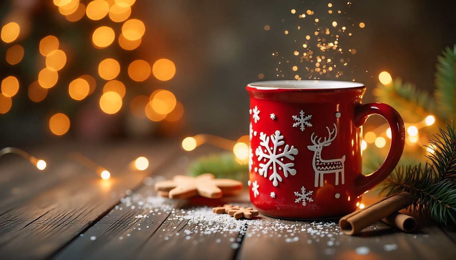 Taza de Navidad para hacer chocolate healthy