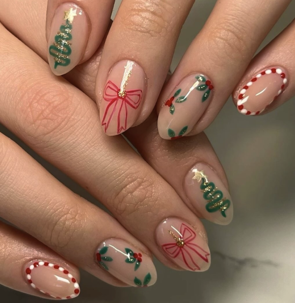 Las uñas más solicitadas para Nochebuena y Nochevieja en los salones (hay una que puedes hacerte en casa)