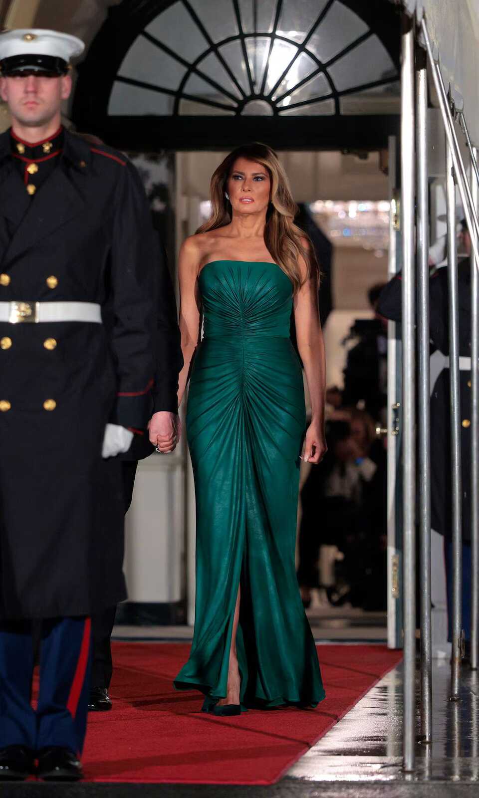 Melania Trump con el vestido de Elie Saab