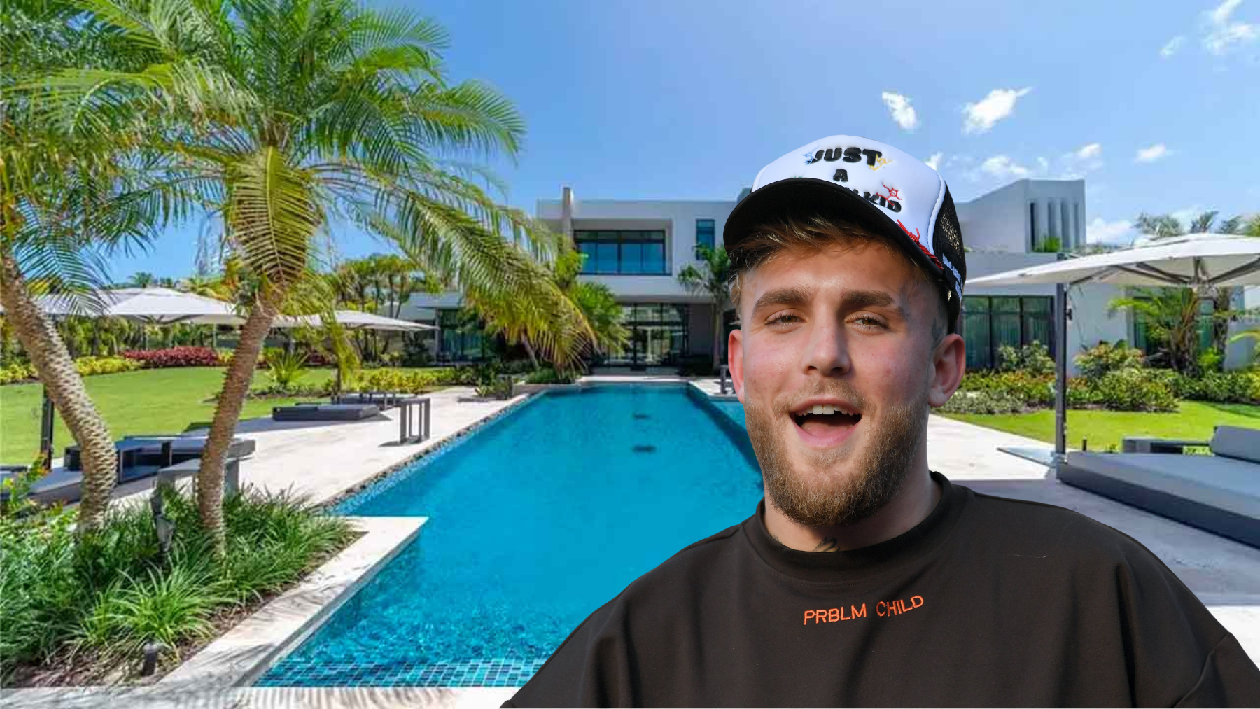 La casa de Jake Paul en Puerto Rico: 17 millones, coches de lujo y la tele más grande de la isla