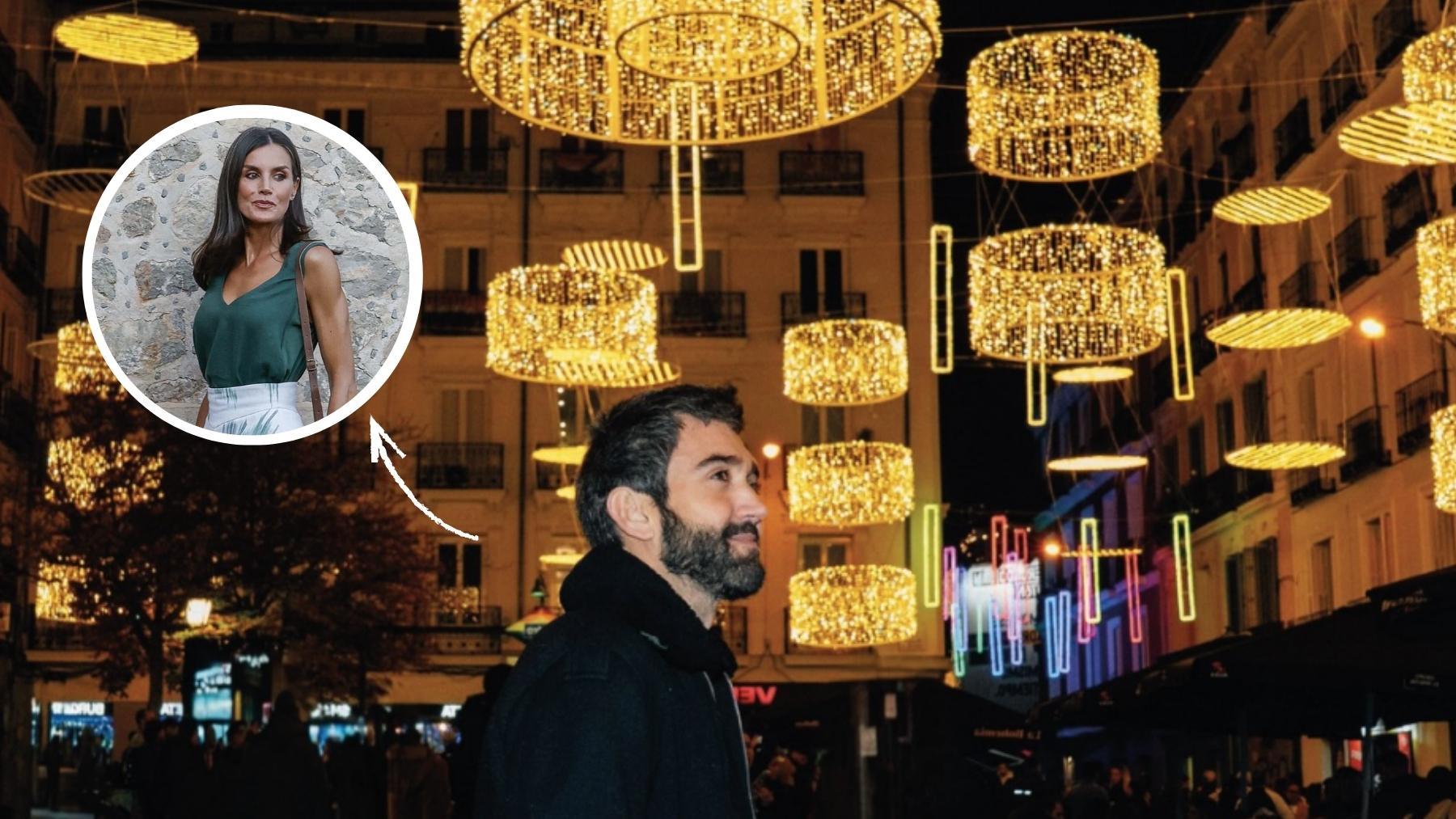 La calle más visitada de Madrid esta Navidad, iluminada por el diseñador que viste a la Reina Letizia